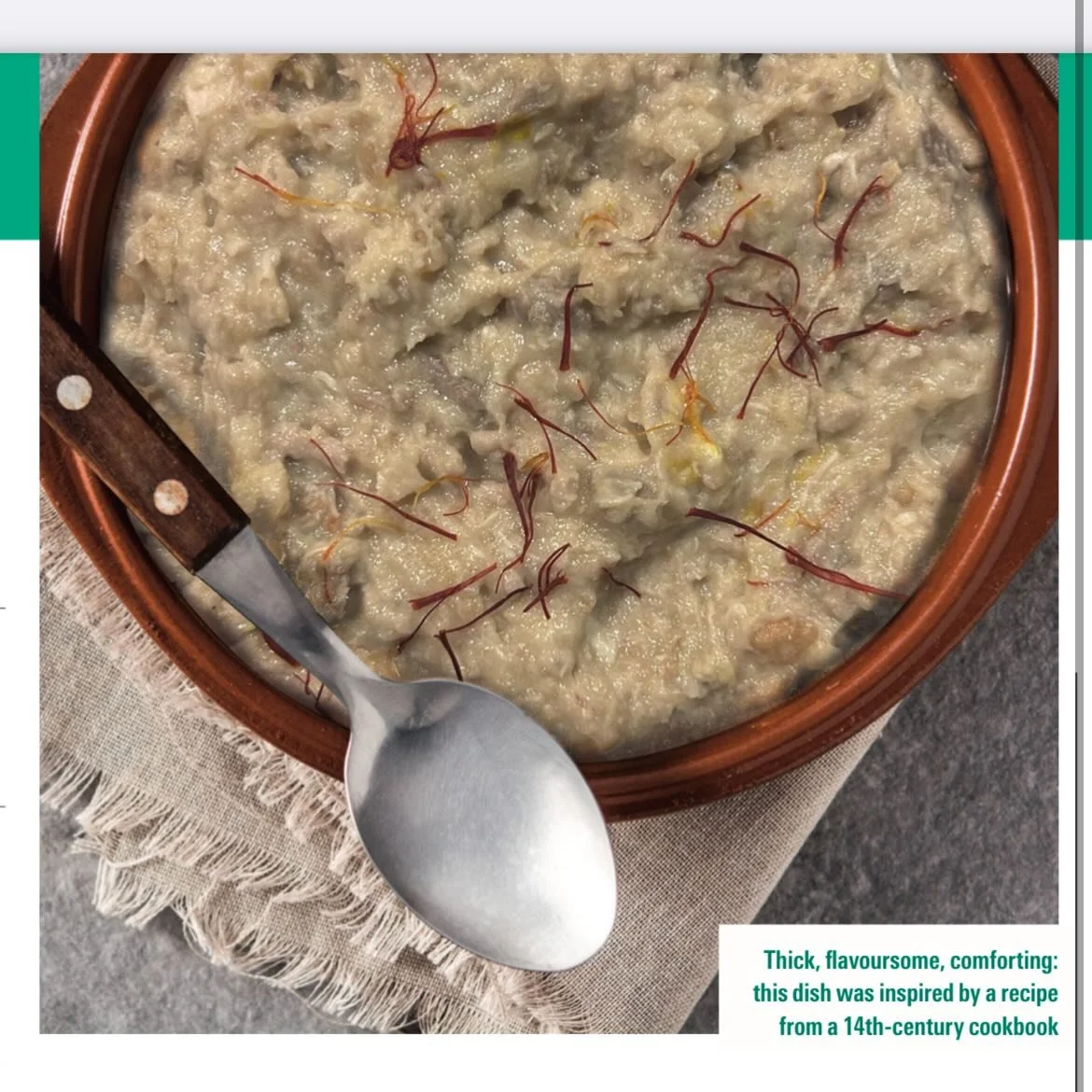 February&rsquo;s History Extra recipe is from the Llibre de Sent Sov&iacute;, the oldest known manuscript recipe book in Catalan! Sent Sov&iacute;&rsquo;s recipe for &lsquo;morterol&rsquo;, is a comforting stew made with a base of various meats in br