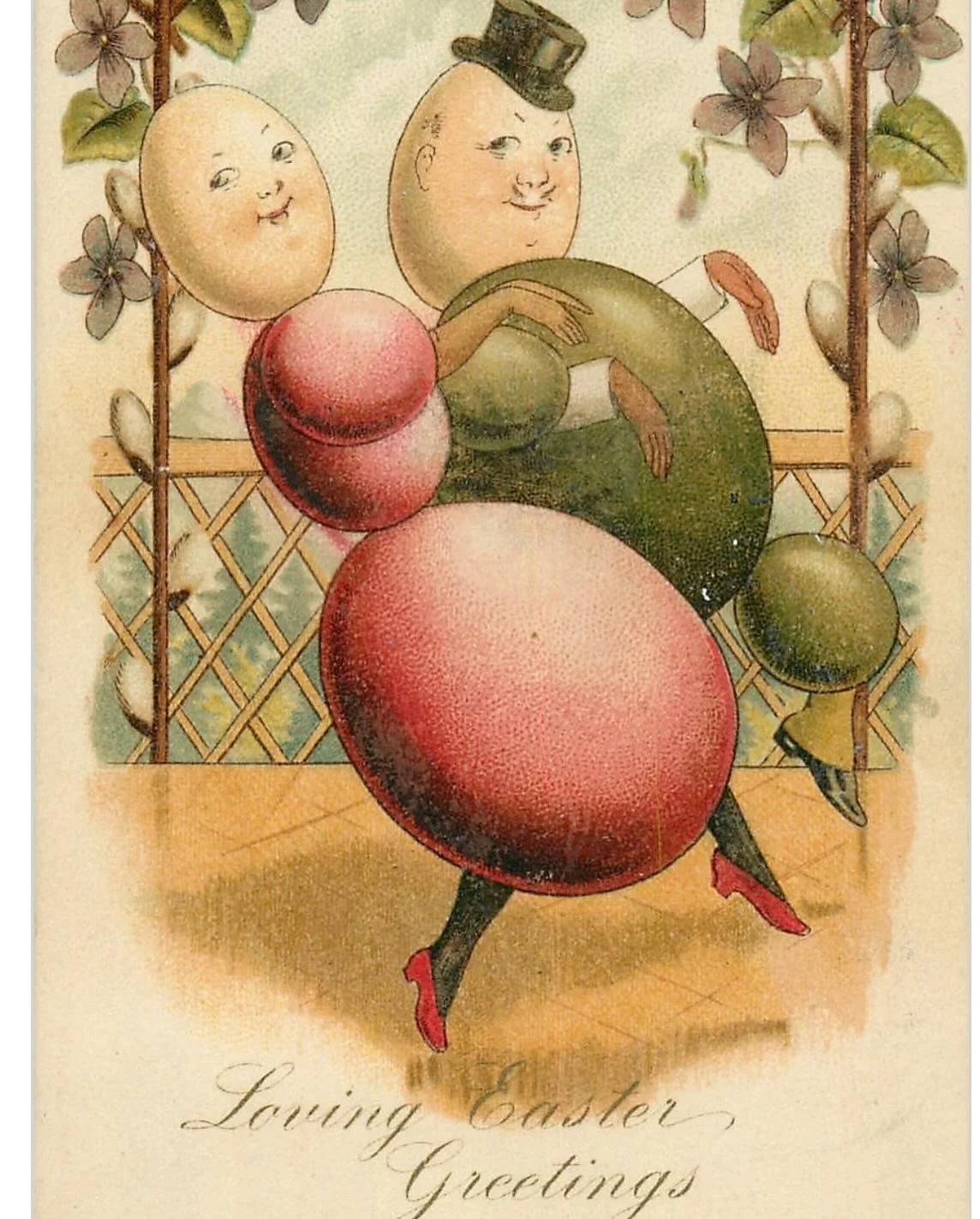 &lsquo;Loving Easter Greetings&rsquo;! A set of cards showing Easter Egg people having a jolly time, printed in Germany 1907 🥚🥚🥚🥚🥚🥚

#easterfood #funnyhistory #eastermeme #foodhistory #eastereggs