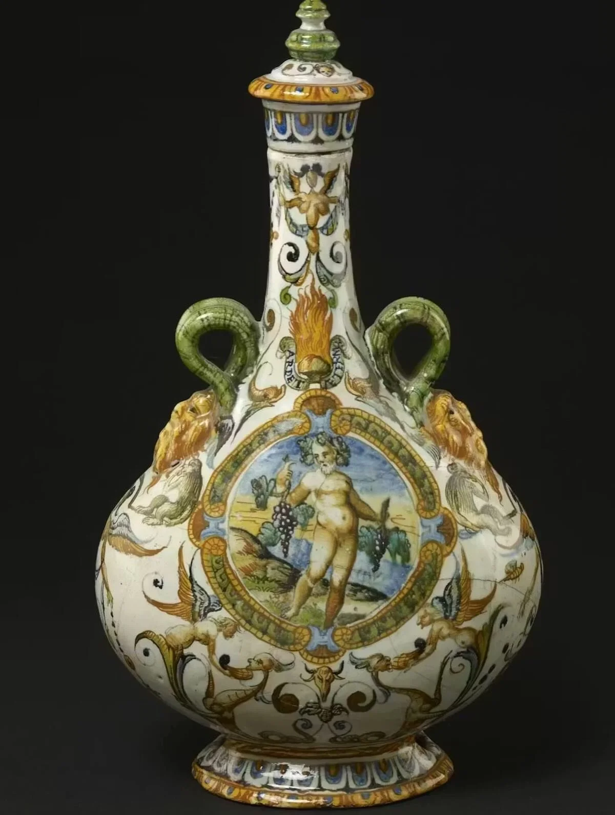 What have these gorgeous pieces of 16th-century maiolica tableware got to do with asbestos??
Well, both contain a picture of an asbestos log with the motto &ldquo;ARDET AETERNUM&rdquo; - meaning &ldquo;it burns forever&rsquo; - on top. This was the i