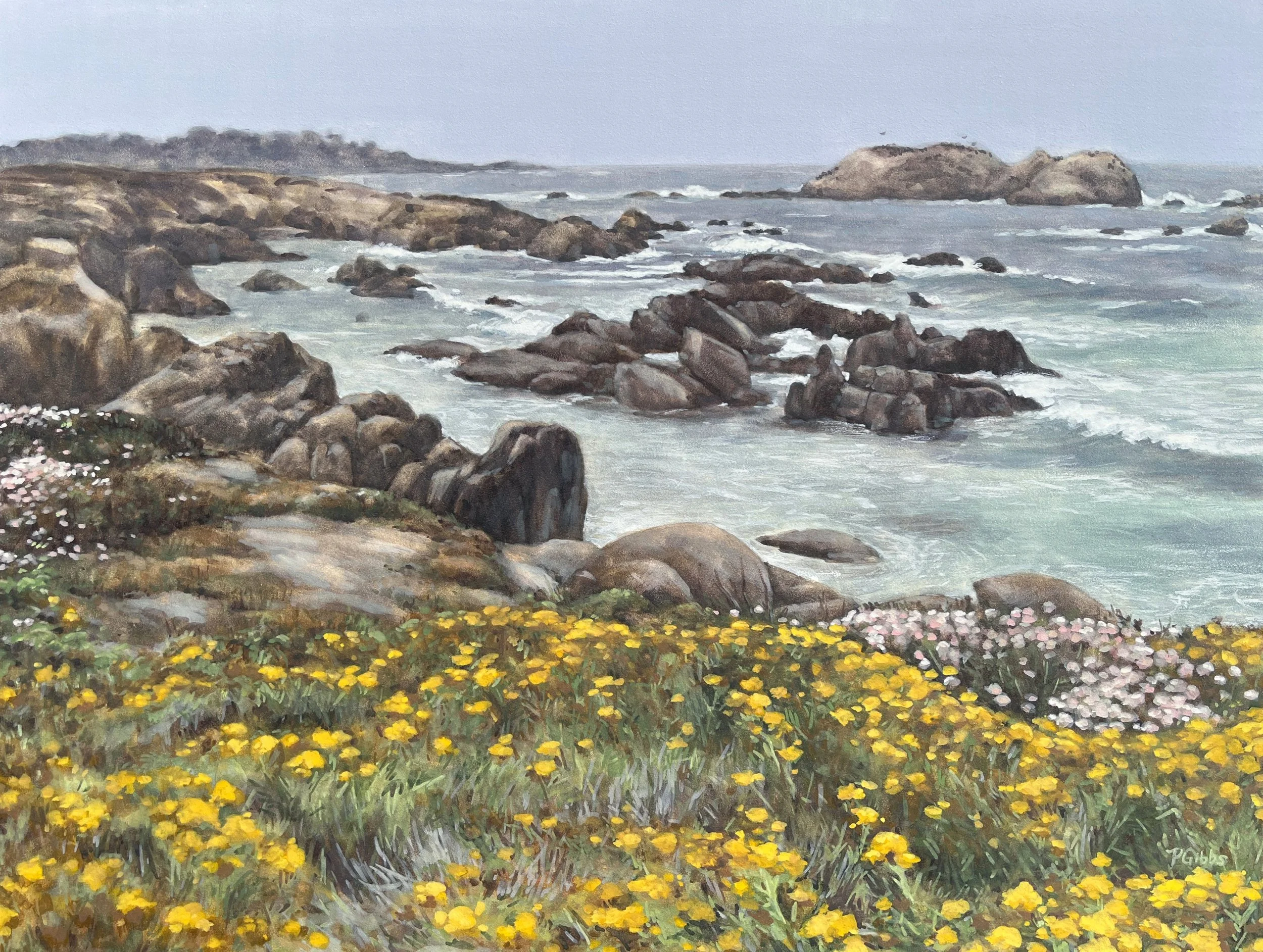 Flowered Cliffs | 18 x 24 | 2023