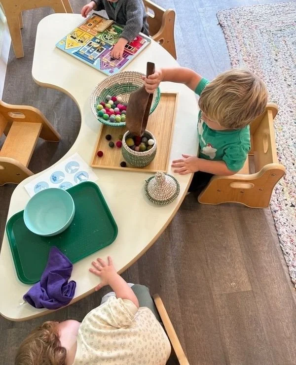 Practical life work, like pouring, isn&rsquo;t just about hand-eye coordination&mdash;it&rsquo;s about concentration, persistence, and the satisfaction of independence. Every drop is practice in controlling movement and focusing attention.⁠
⁠
✨Did yo