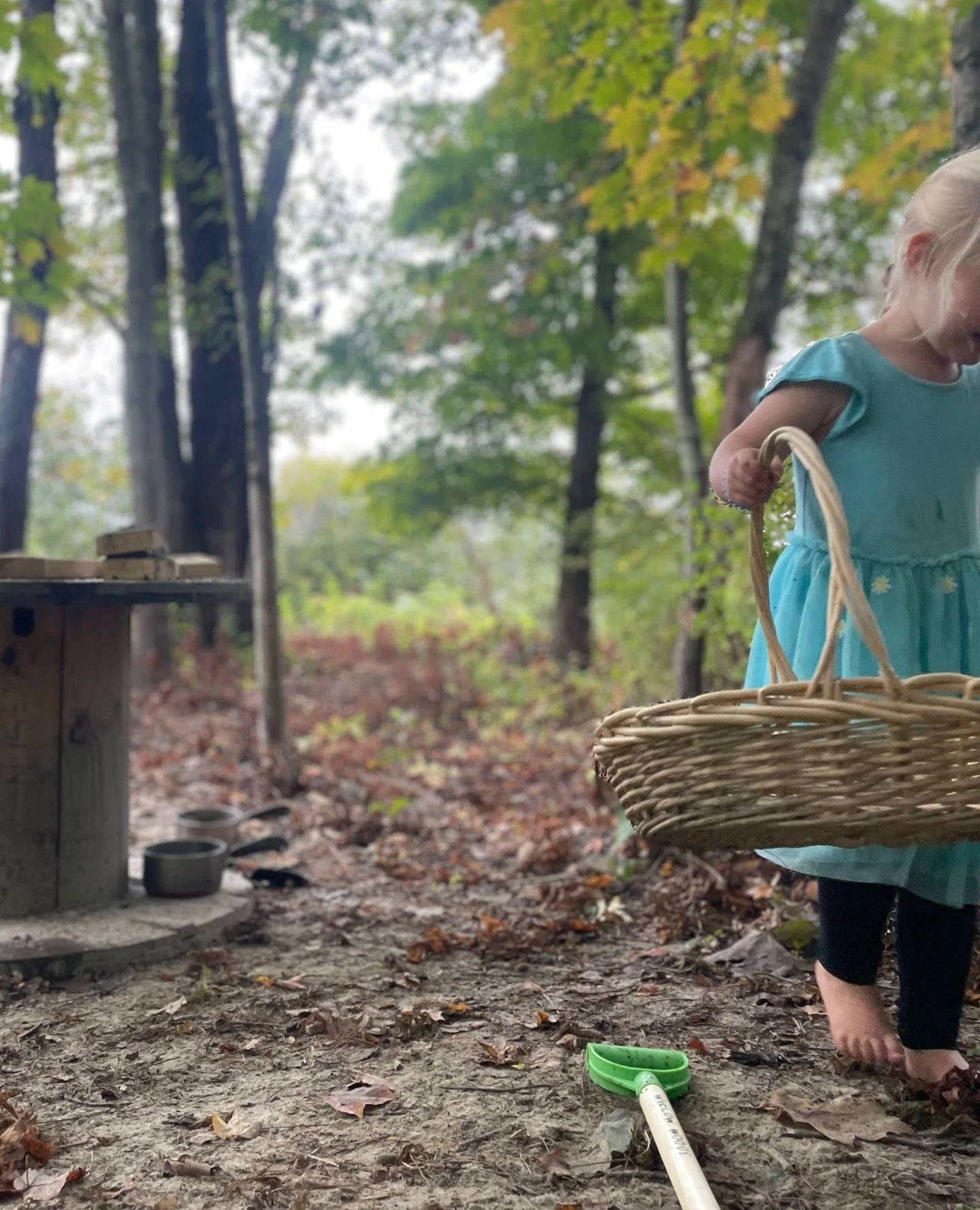 A basket in hand and bare feet on the earth &mdash; gathering, collecting, and carrying are natural urges of childhood. I am constantly reminded of the wisdom we are born with and forget as we grow. Children have been 'grounding' themselves in nature