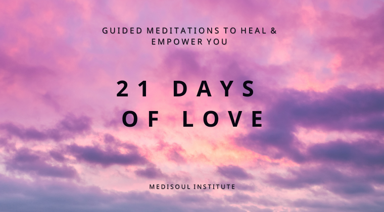 a pink sky that says 21 days of love