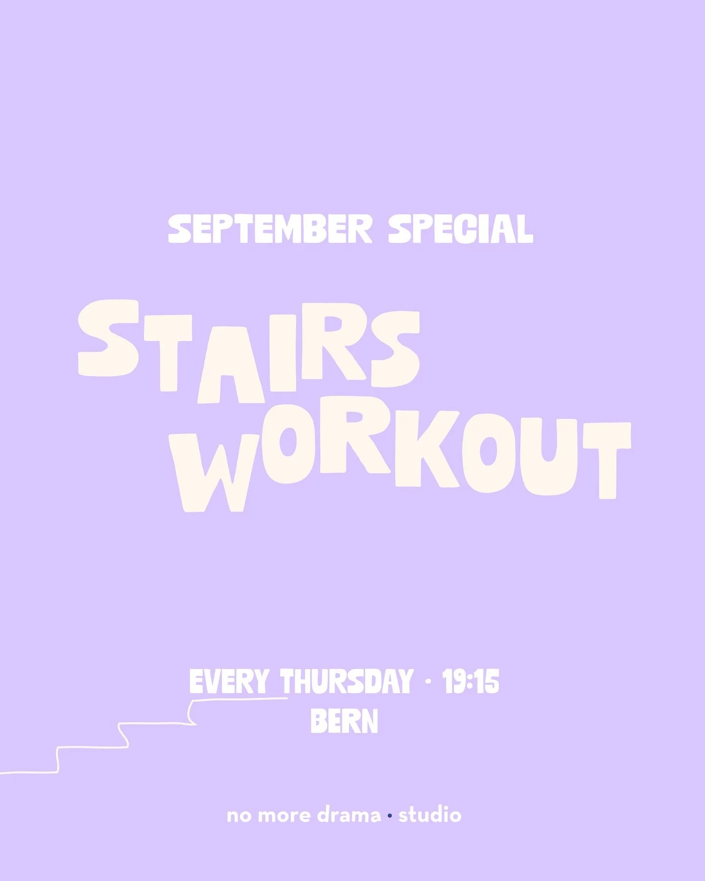 Bern ! Stairs Workout Special 🔥
A 4 weeks cycle starting this week :) 4.9 &mdash; 19:15

This is for everyone, even those thinking they would never be able to do it cause it&rsquo;s too challenging &mdash; i&rsquo;m here to prove you that you can ! 