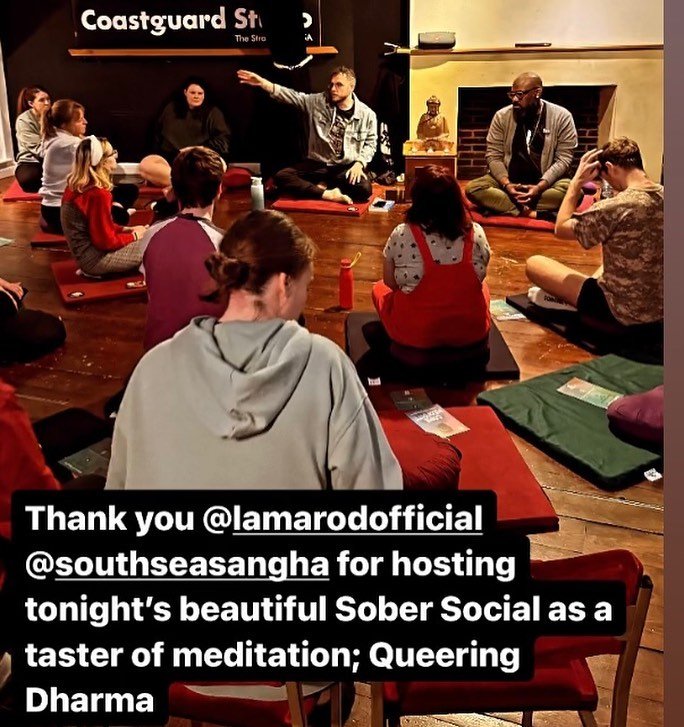 Thx to @queer.all.year for this sweet collaboration and helping us host an evening of queer dharma with our southern queen @lamarodofficial 

Last few spaces available for our daylong retreat this Sunday

Link in bio
