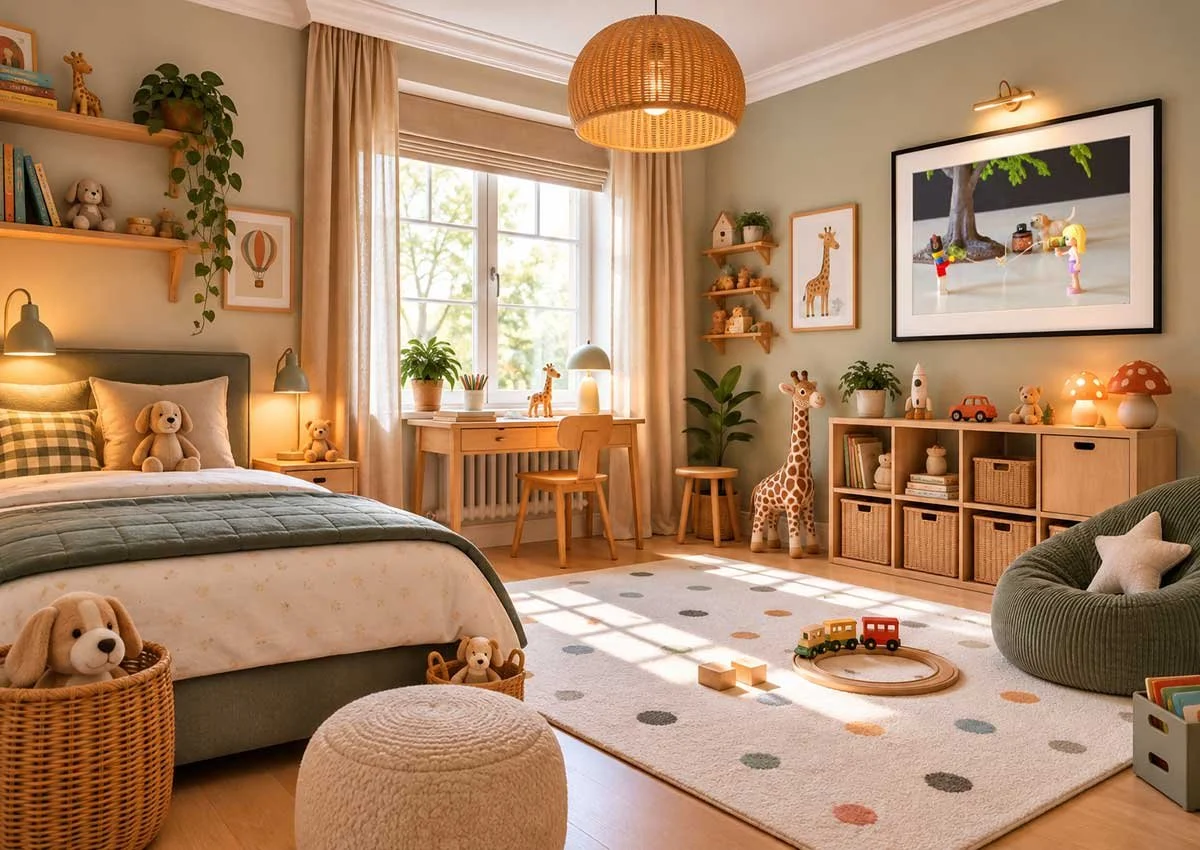 Cozy-Scandinavian-Kids’-Room-with-Framed-Toy-Scene.jpg