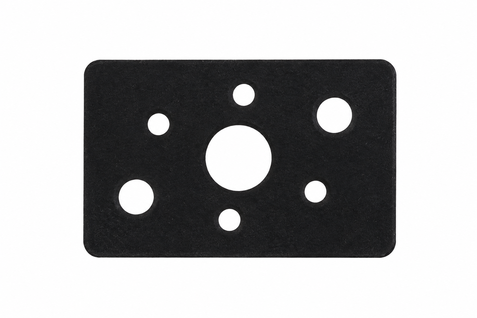 Black Rubber Gasket Plate with Circular Cutouts.png