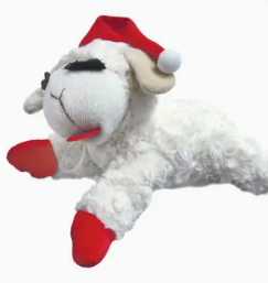 Holiday Lamb Chop w/ Santa Hat 10 in