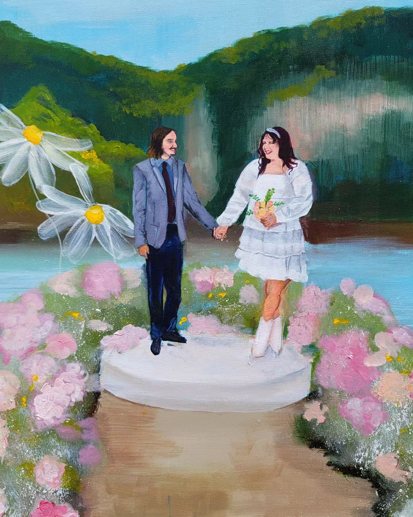 Sio and Kyle ❤️

#bridalvendor #bridal #liveweddingpainting #wedding