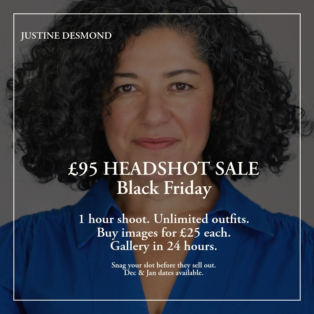 Black Friday sale continues until Friday. Book dates for December and January 😃
Link in Bio babes.
.
#headshot #brightonbusiness #hoveactually