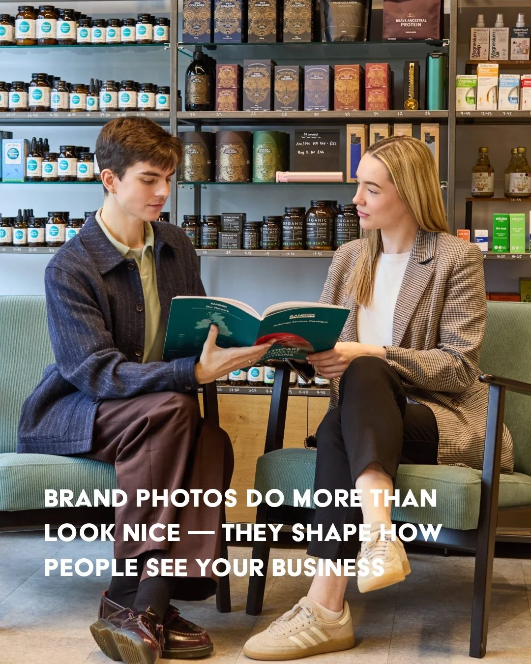 Spent the day capturing the brilliant team at Being Well Pharmacy 🙌
Friendly staff, clear products, and a welcoming space &mdash; that&rsquo;s what makes brand photos work.
Most businesses think photos are just decoration. The truth? They shape how 