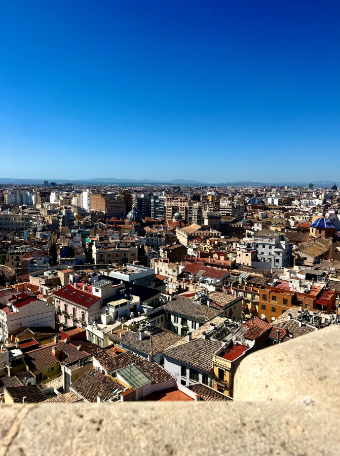 View from Santa Catalina Bell Tower Valencia, Spain