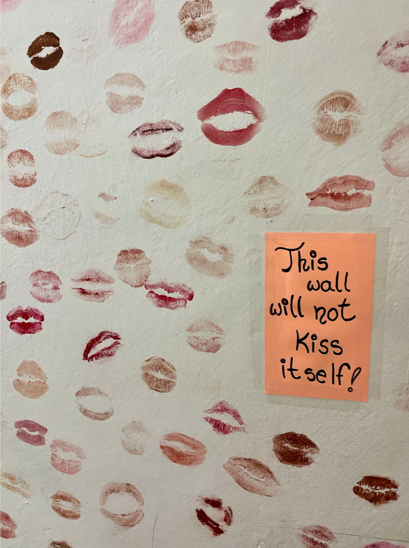 Womens Only Hostel Wall of Kisses