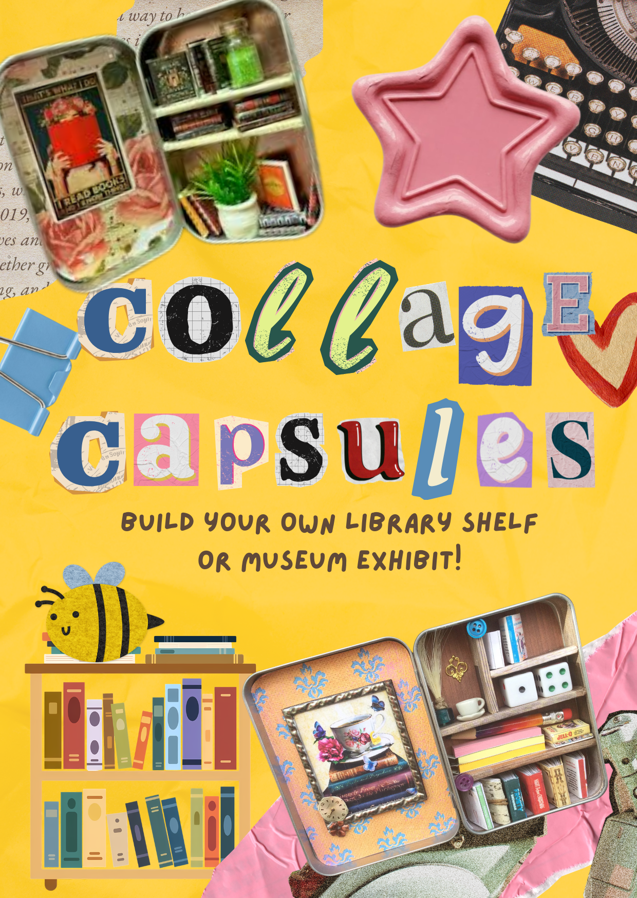 Collage Capsules: Build a Mini Bookshelf or Exhibit