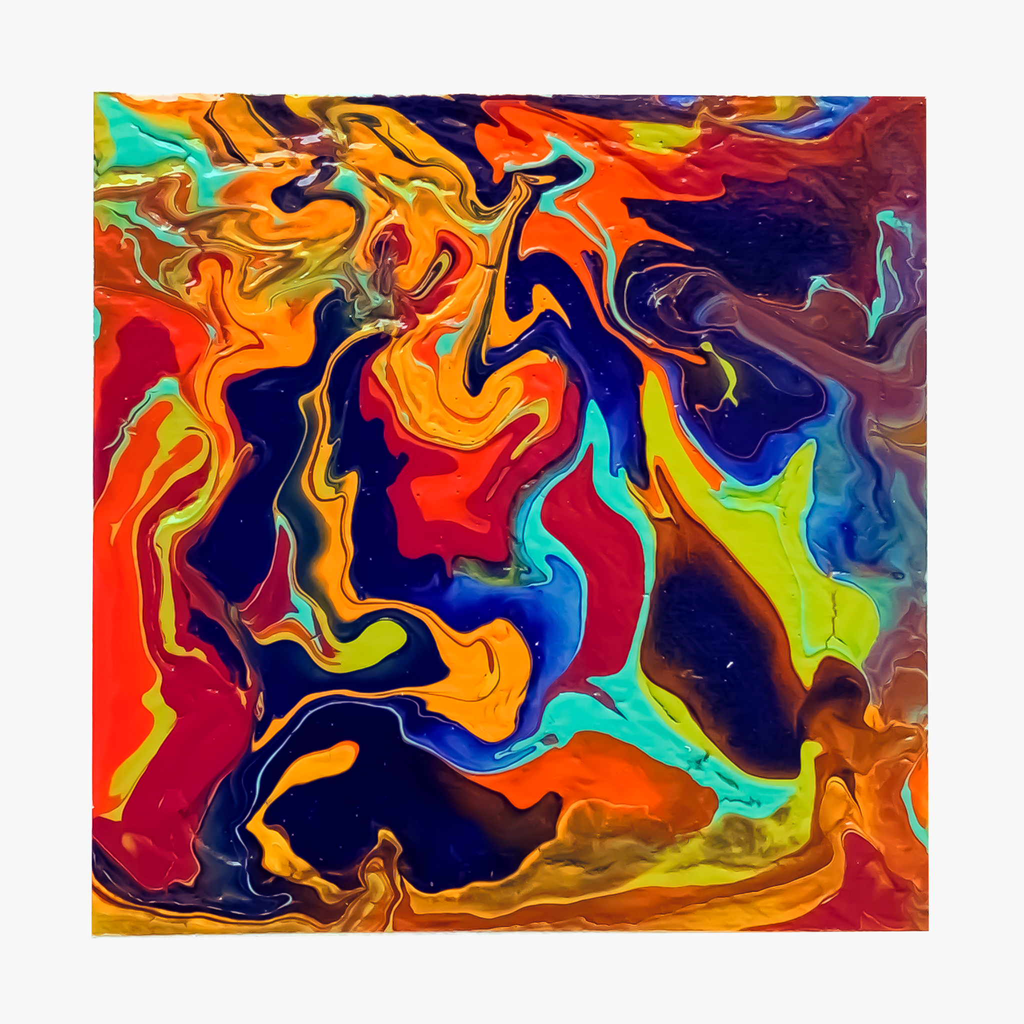 PAINTED DESERT AT SUNSET | 6”x6”, acrylic on canvas