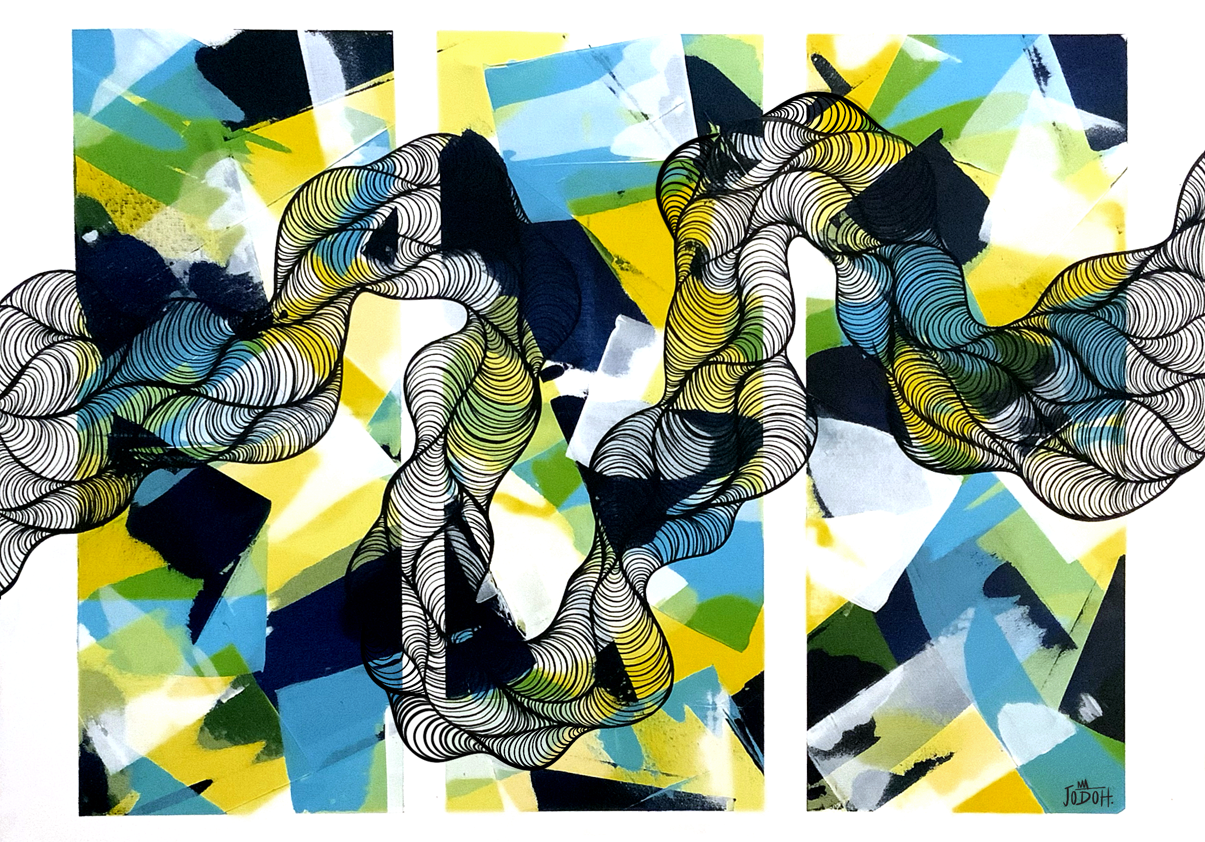 I’LL ONLY MAKE YOU CRY | 30”x40” acrylic & posca on canvas
