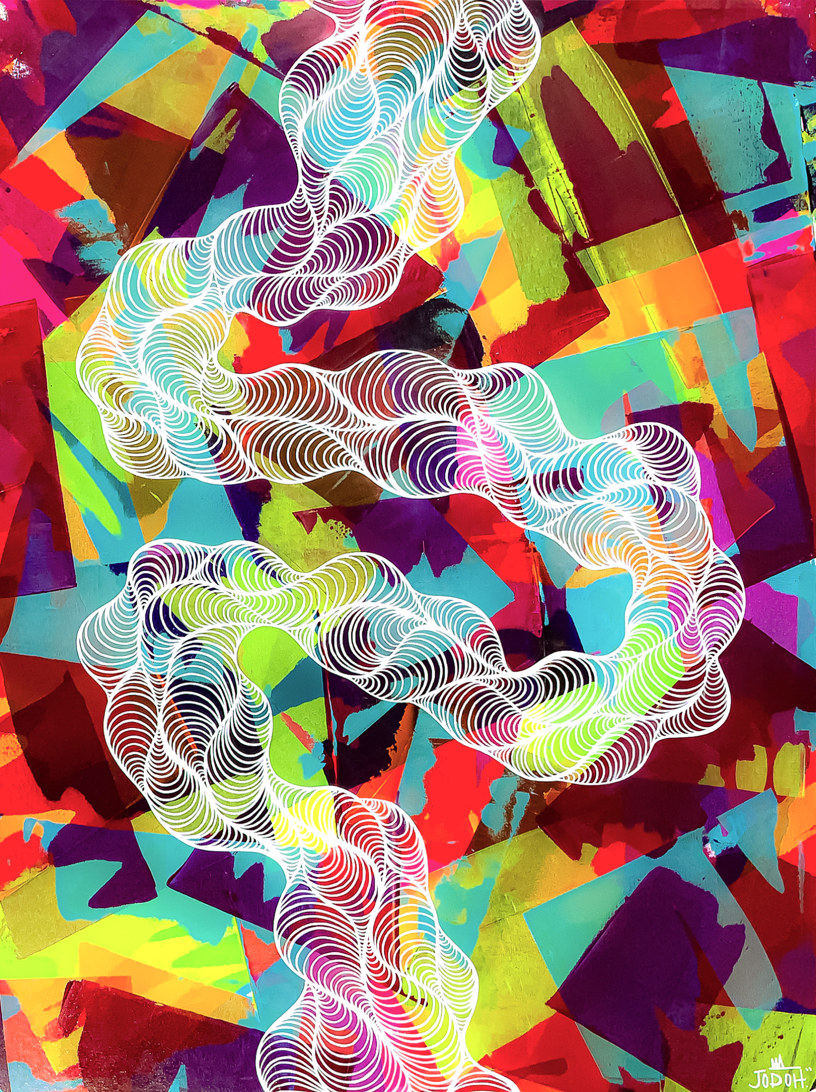 IT WON’T HURT SO MUCH FOREVER | 30”x40” acrylic & posca on canvas
