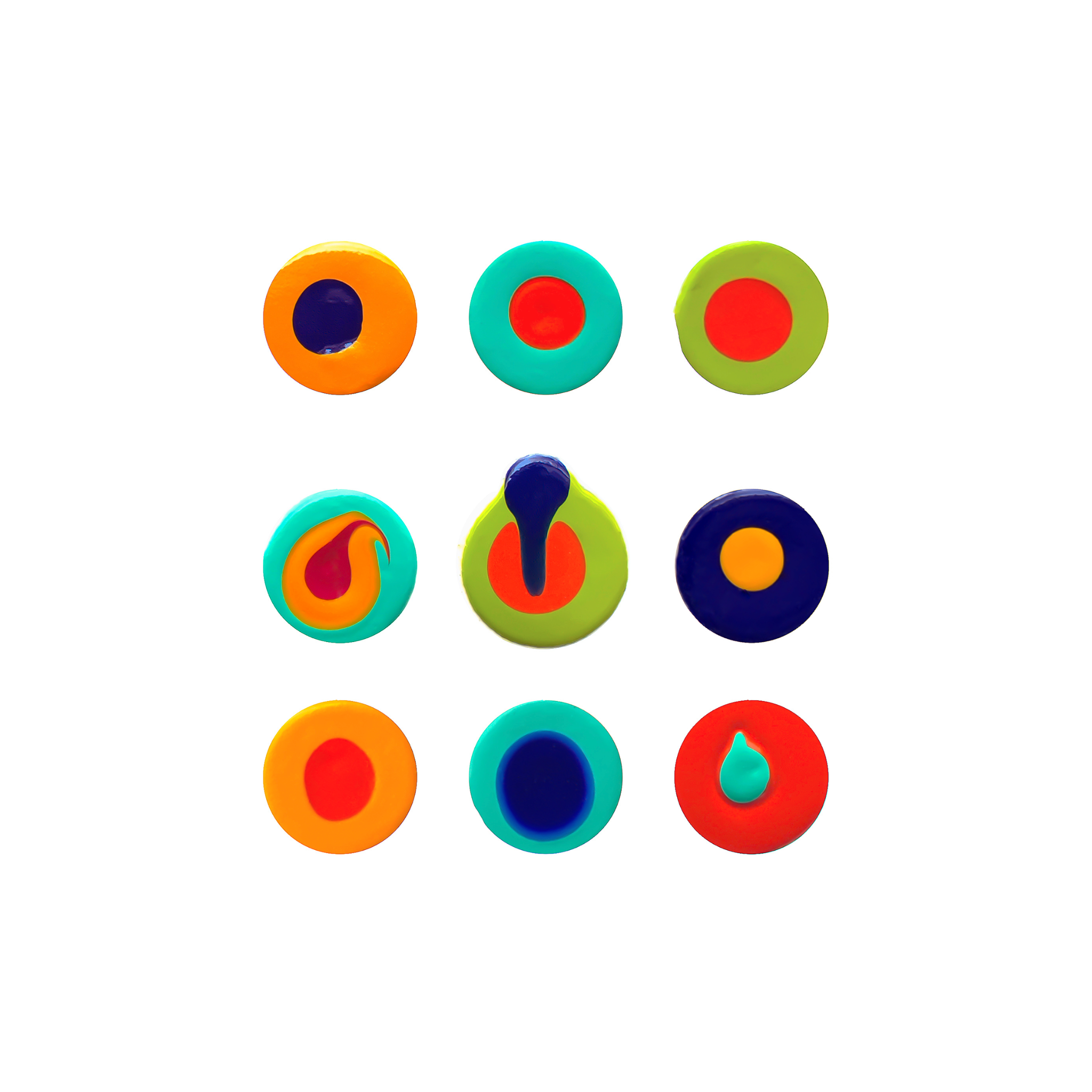 DISCONNECT THE DOTS No.1 | 6”x6” acrylic on canvas