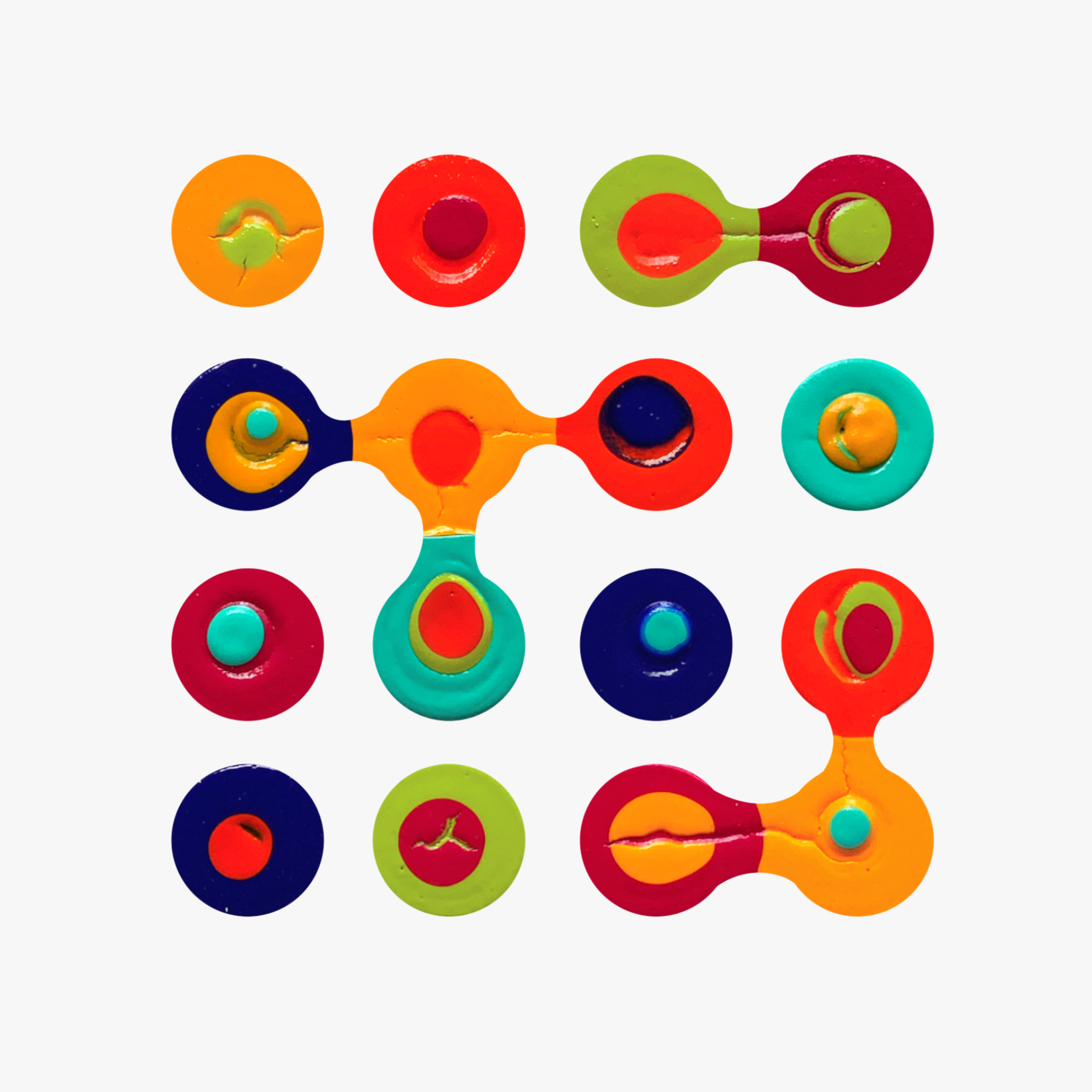 DISCONNECT THE DOTS No. 2 | 6”x6”, acrylic on canvas