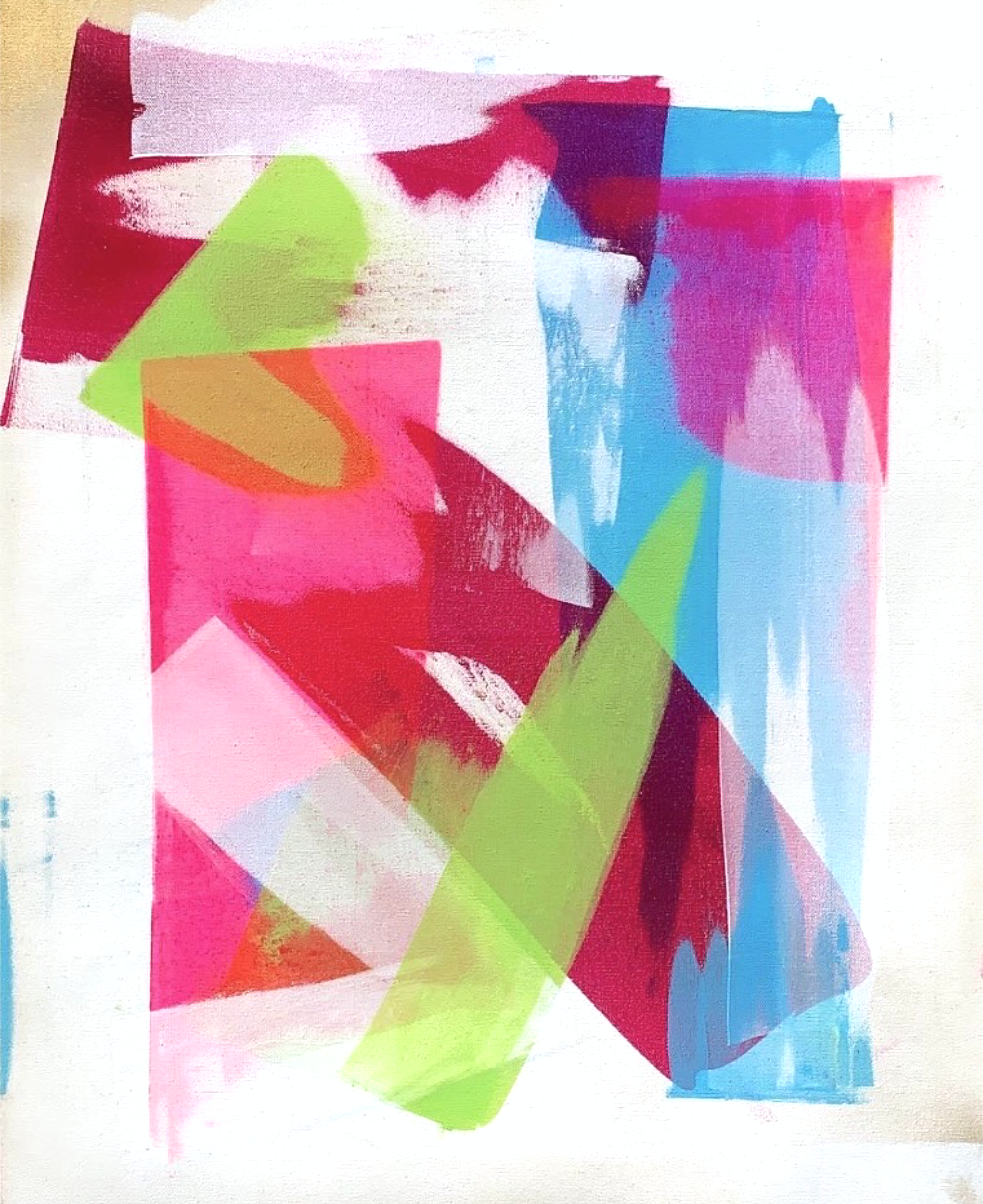 LIFE IN PLASTIC | 20”x30” acrylic & posca on canvas