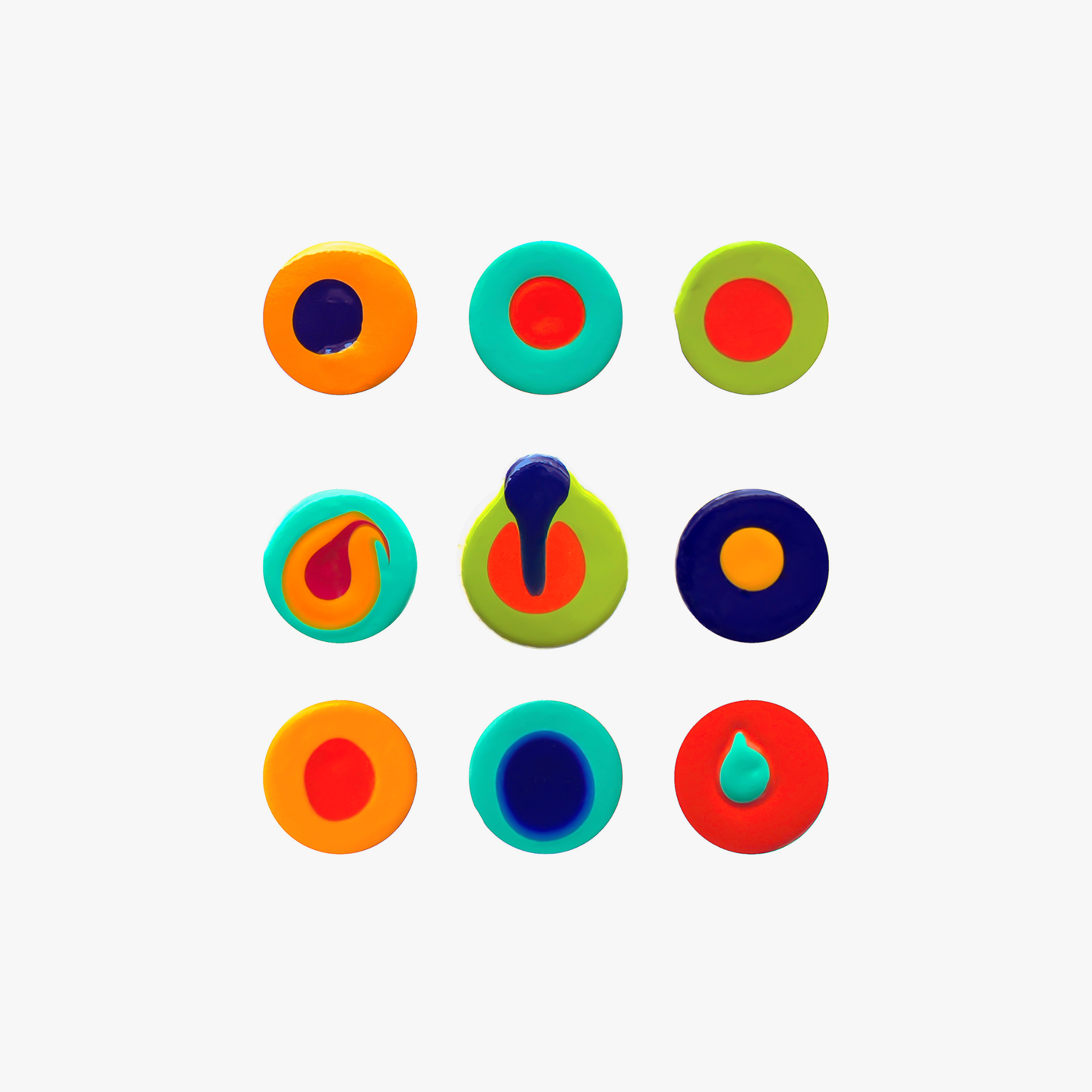 DISCONNECT THE DOTS No. 1 | 6”x6”, acrylic on canvas