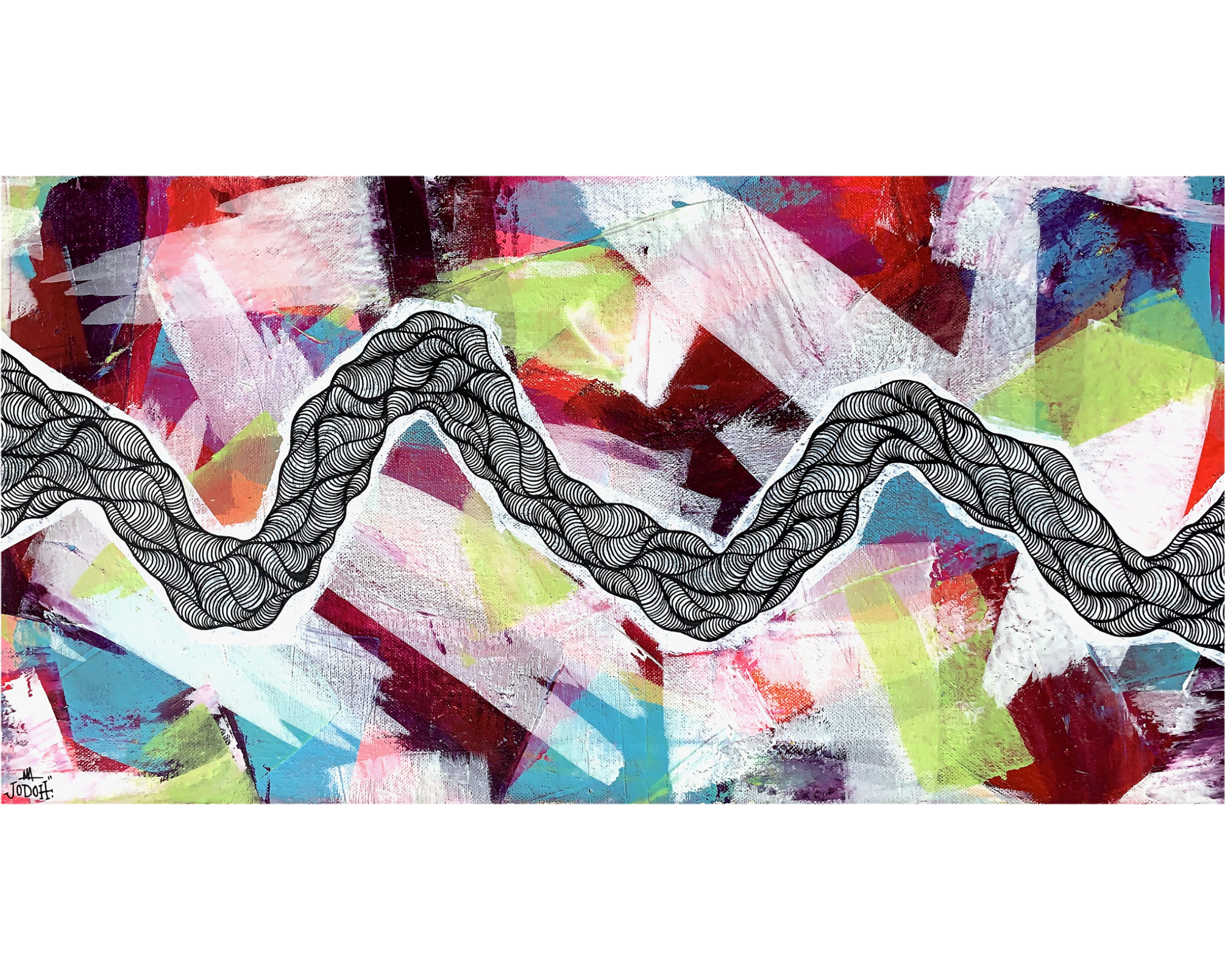 SO HOT UR HURTING MY FEELINGS | 15”x30” acrylic & posca on canvas