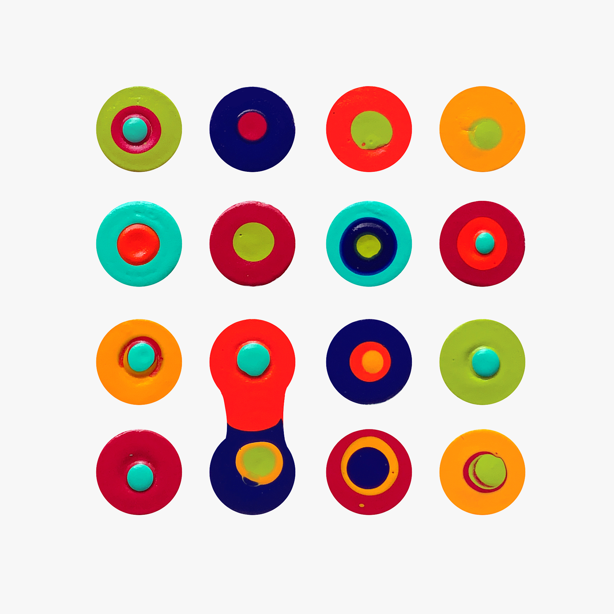 DISCONNECT THE DOTS No. 2 | 6”x6”, acrylic on canvas