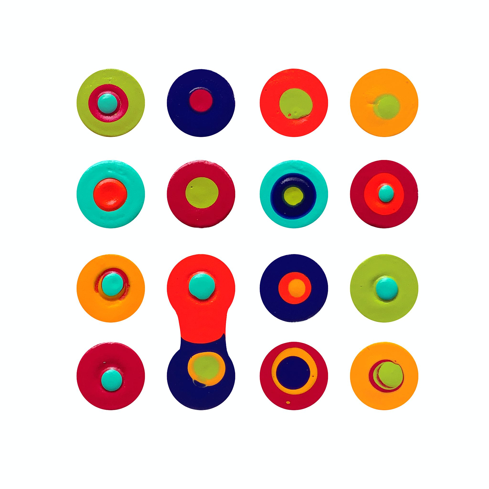 DISCONNECT THE DOTS No.2 | 6”x6” acrylic on canvas