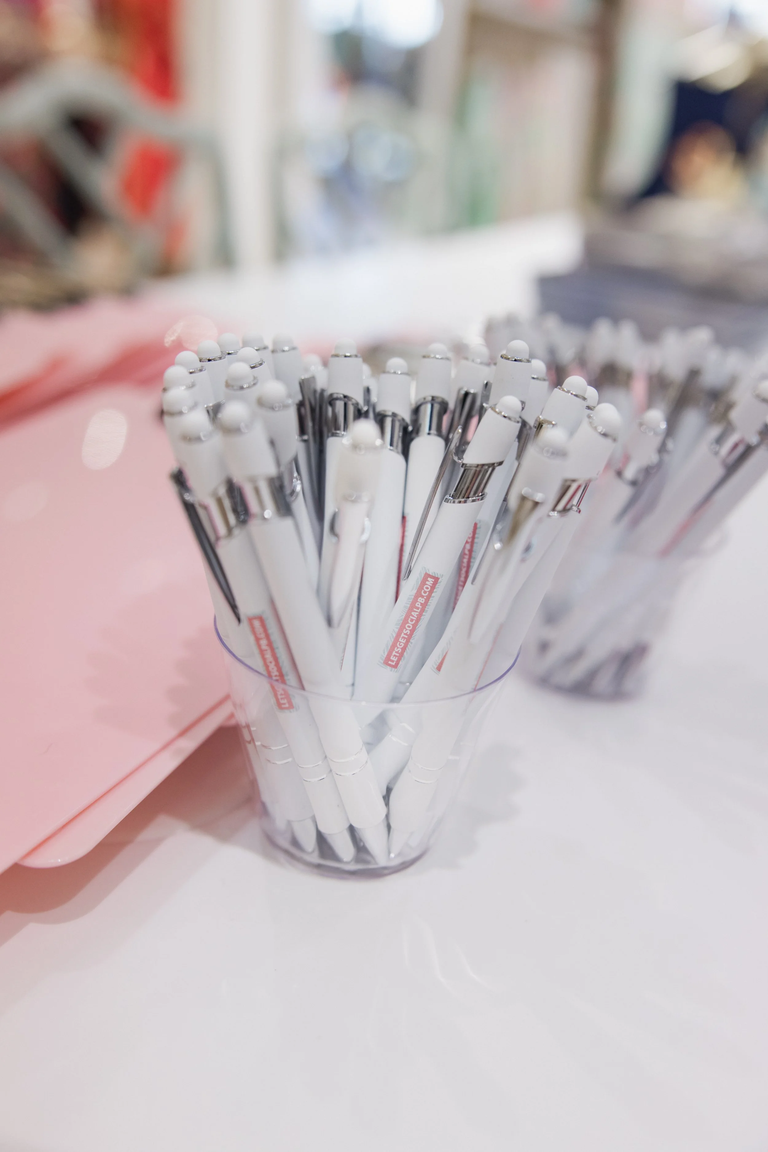 Lets Get Social PB Members get great swag bags at events