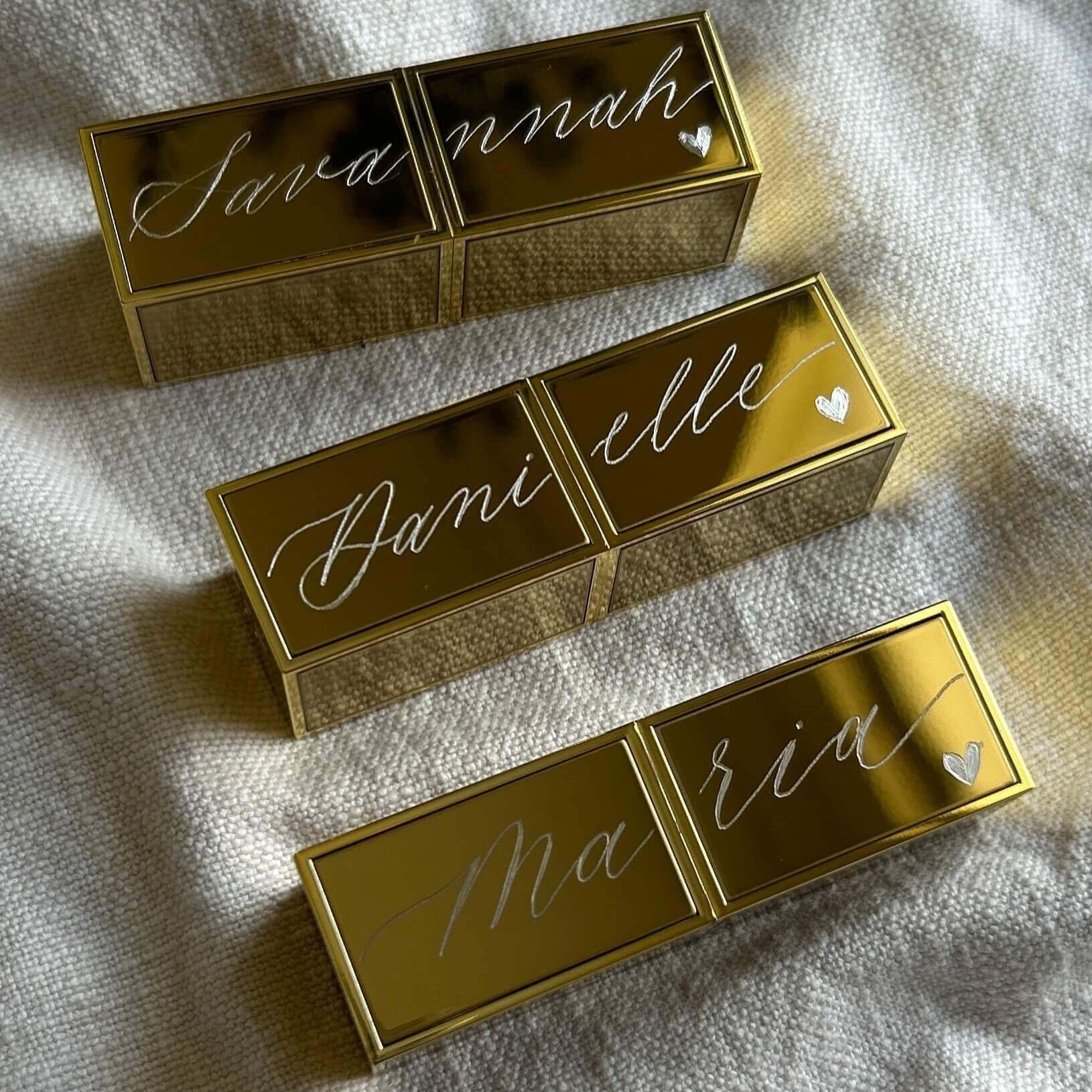 Hand engraved lipstick case, Tom Ford lipstick