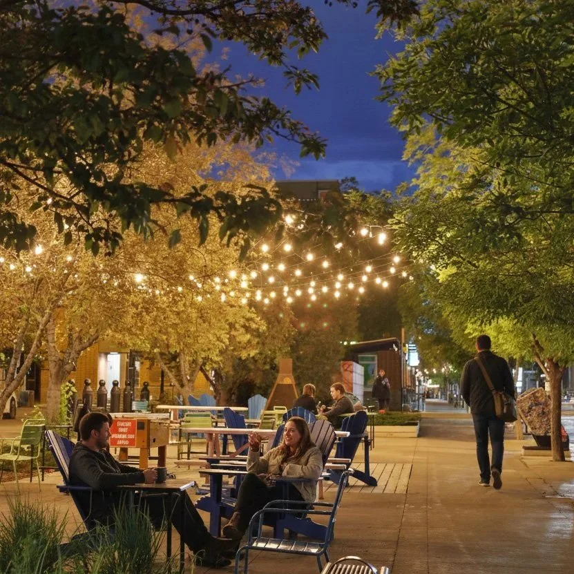 Strategic night-time lifestyle photography capturing the late night brand identity of a BIA