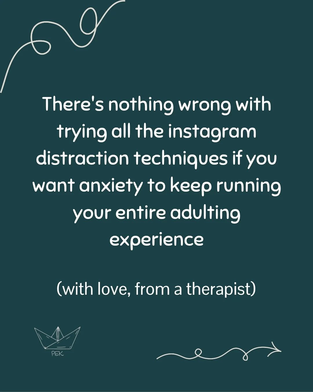 Those 2-minute anxiety hacks you see every 2 swipes on your feed are not the answer. 🙃

If you've tried every breathing technique from Instagram, bought those amazing self-help books your neighbour swears by, and used yoga, mindful breathing, runnin