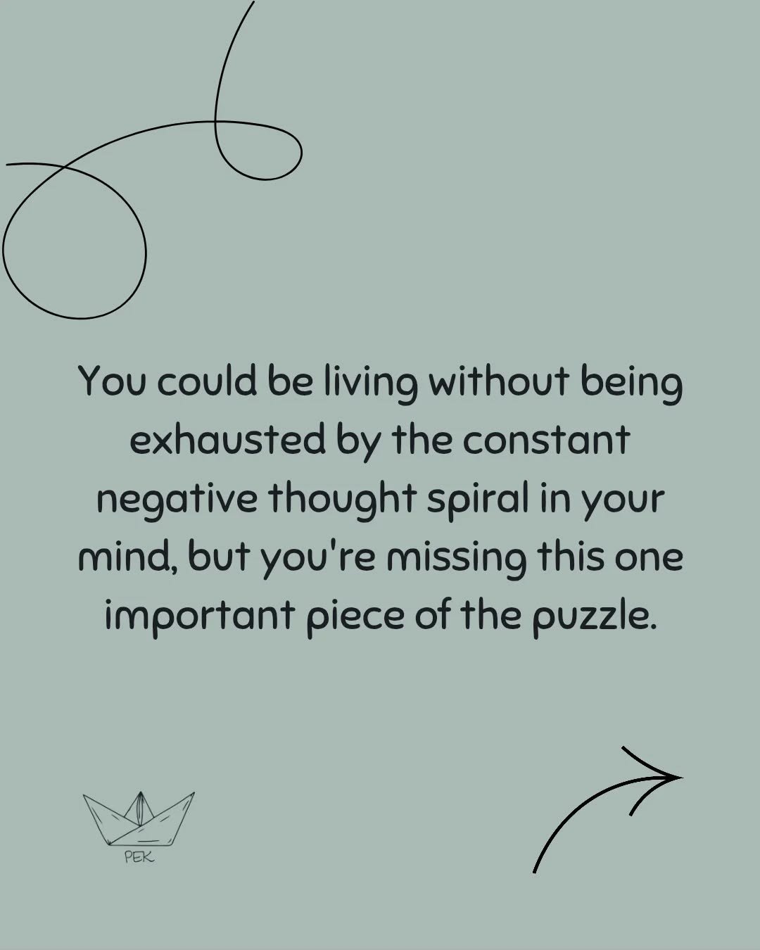 The missing piece isn't more self-esteem or better affirmations. 🤗

It's learning that you don't have to engage with every thought your brain produces. 🧠

Think about it - if a random person on the street started following you around listing all yo
