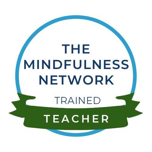 Logo evidencing Trained Teacher status with The Mindfulness Network