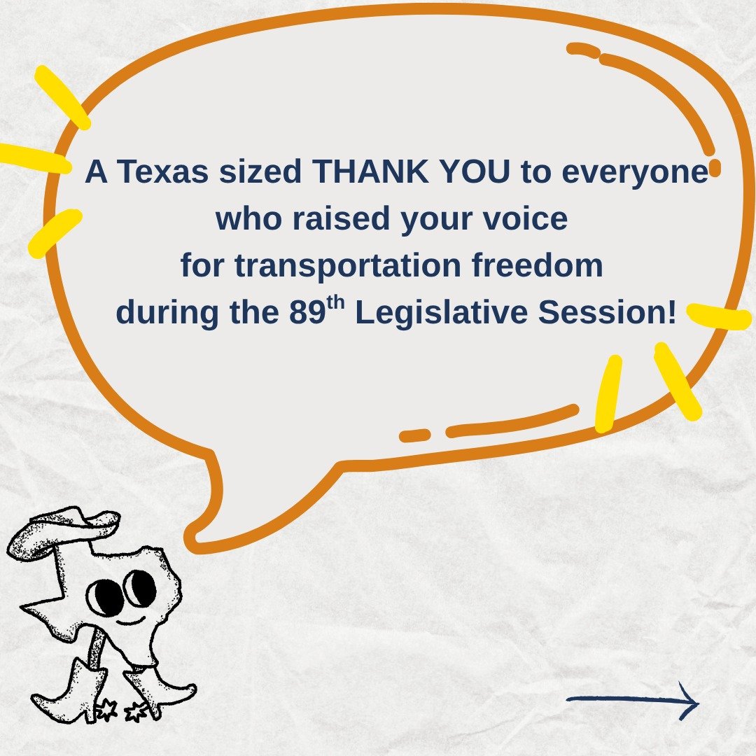 We belong to the Texas Streets Coalition and it's fantastic to see what we accomplish together.
Houston can learn a lot from our friends in Austin, San Antonio, Fort Worth and Dallas.
