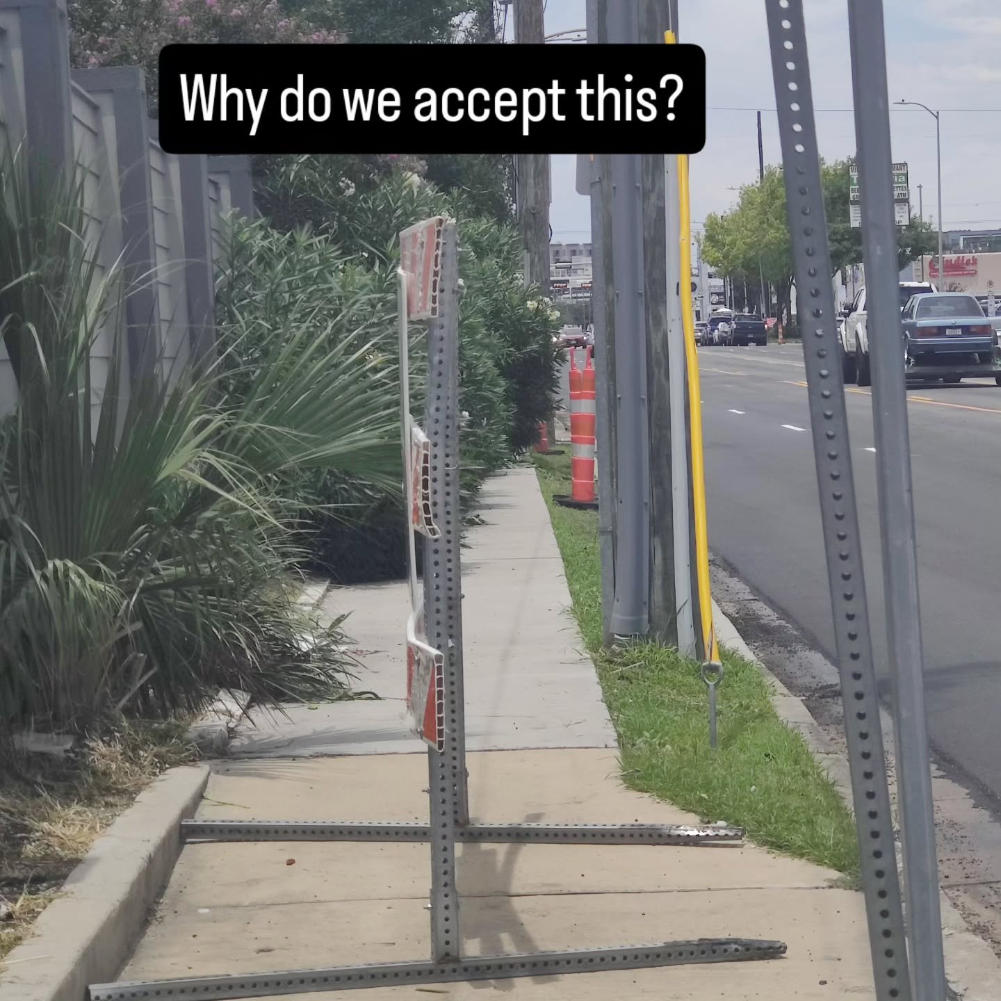 Sidewalks on Washington Ave. are deplorable. The Mayor raided Metro to.repave it on a moment's notice with no board vote for another vanity project so he has a smoother ride to work. But couldn't be bothered to fix the sidewalks. How he treats Housto
