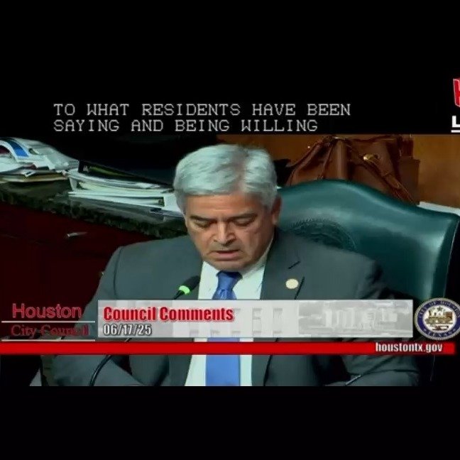 Tired of Whitmire ripping out projects with no notice, no engagement, spending our money how he wants with no accountability?
@julianramirezcouncilmember has proposed a Transparency Ordinance to address this.
Please listen as he describes how the