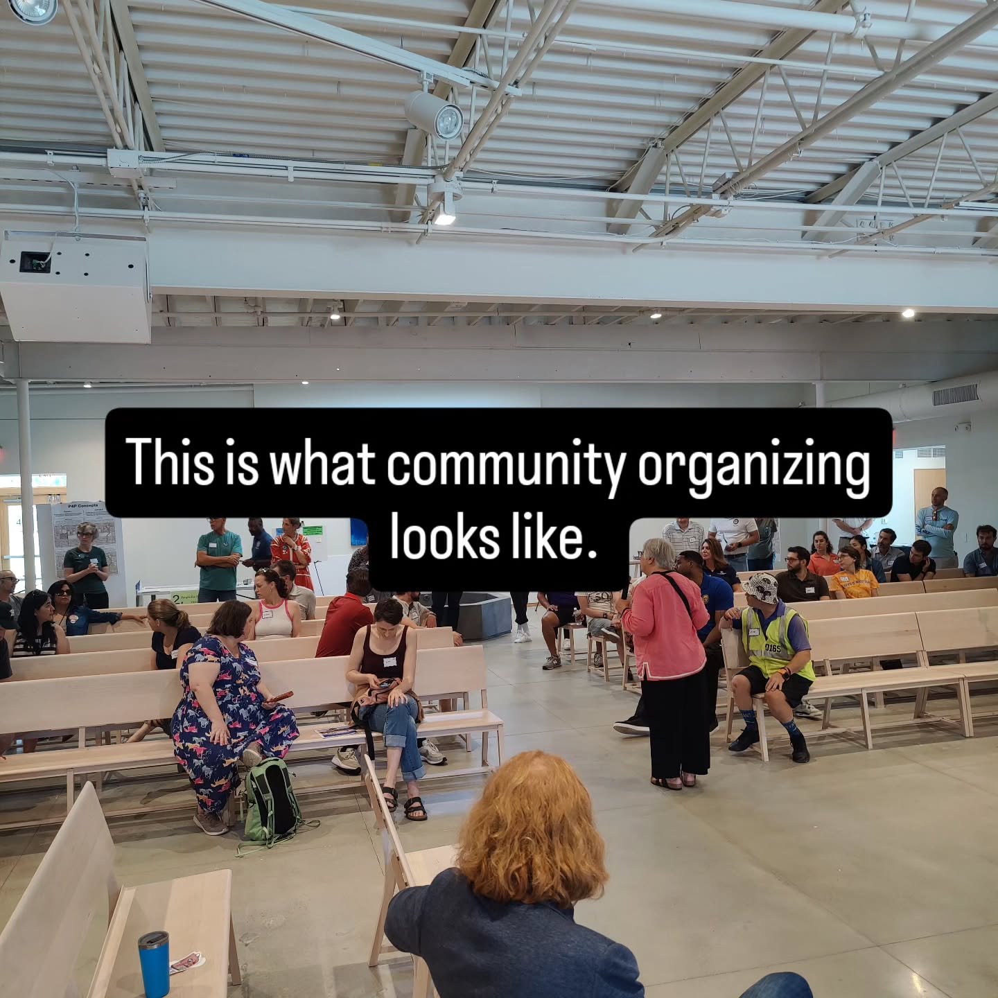 At the @people_for_polk townhall. 3 city councilmembers here. 1 former councilmember. 2 at large chief of staffs. Several community leaders. This is a master class in community organizing.