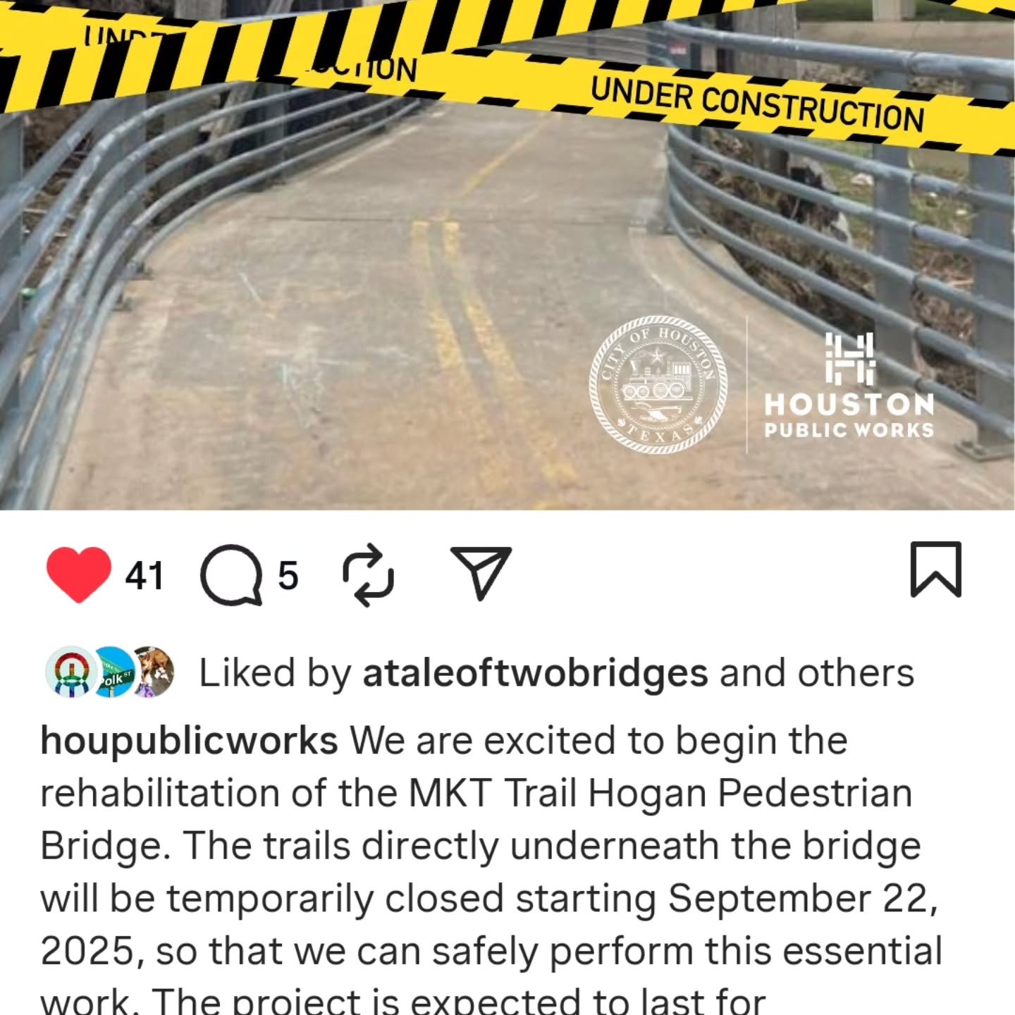 Great news! But the other path will be closed in 3 days and there are no detours for it. @hcpct2 can you accelerate the Pinckney connector?