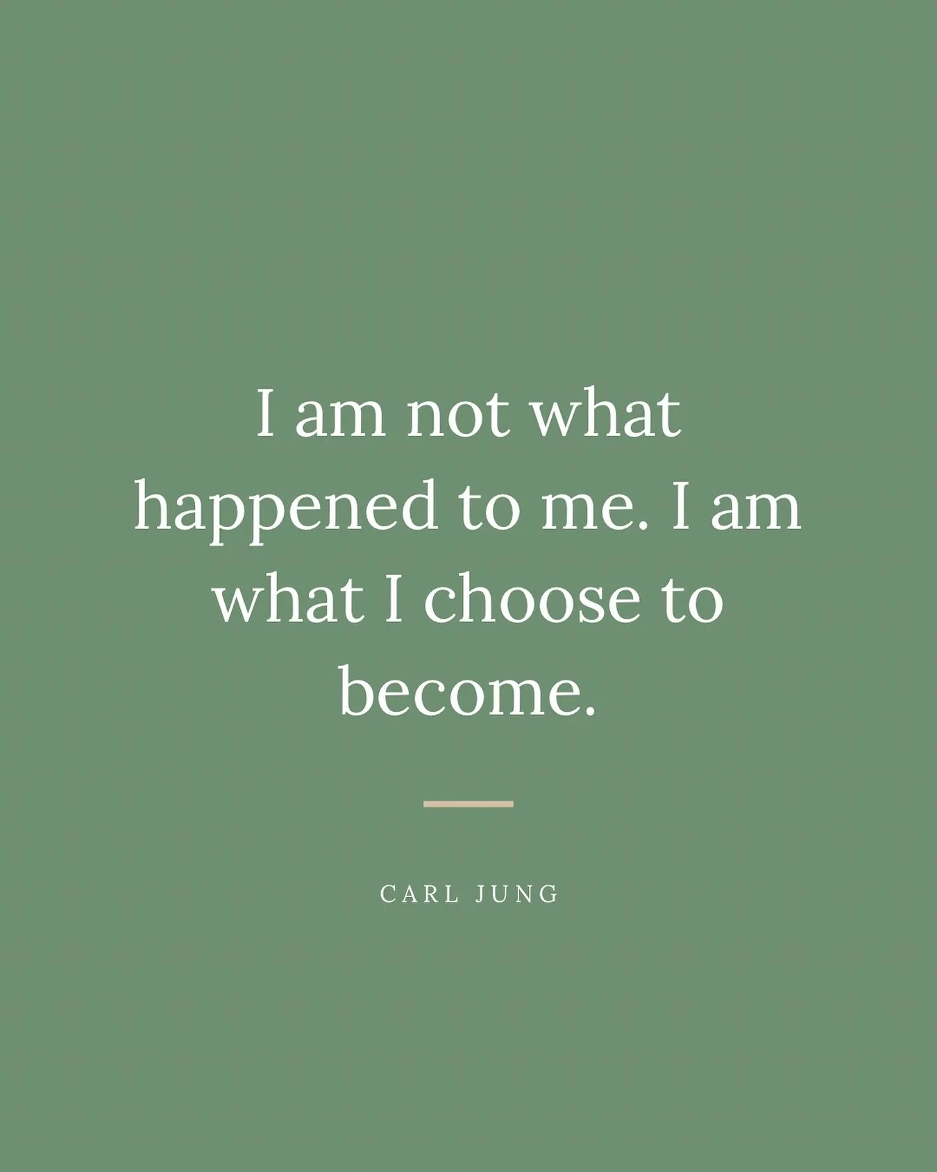 Carl Jung, a founder of depth psychology, believed that we are shaped not only by our past, but also by our capacity to grow beyond it. 
Our unconscious holds both wounds and potential. Psychotherapy helps us bring into awareness - not to deny the p