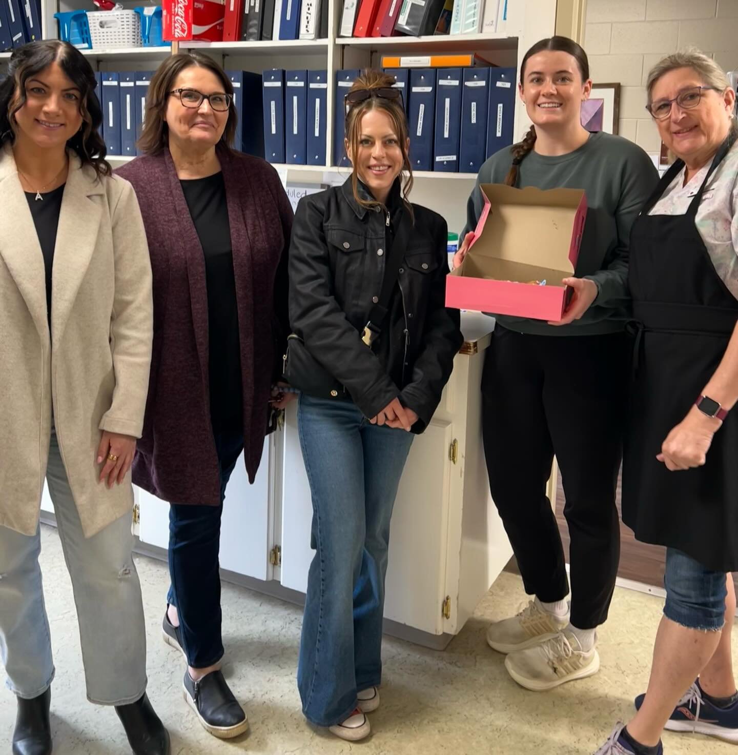 We did a few smile cookie drop offs this morning in support of @sofiahouse.regina &amp; @fswcregina 🩷

100% of the smile cookies proceeds from @timhortonsregina go to support local charities in our community. Go out and purchase yours from April 27-