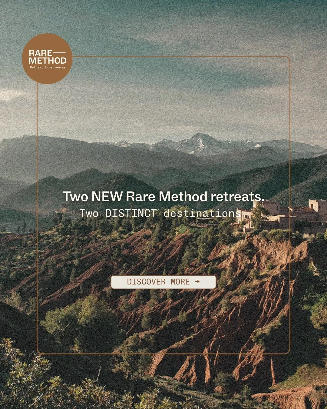 Two new Rare Method retreats have been announced in Mexico and Morocco. One back by popular demand, one brand new. Each offers a distinct rhythm, landscape, and invitation, grounded in somatic practice, intentional rest, and space to integrate.

The 