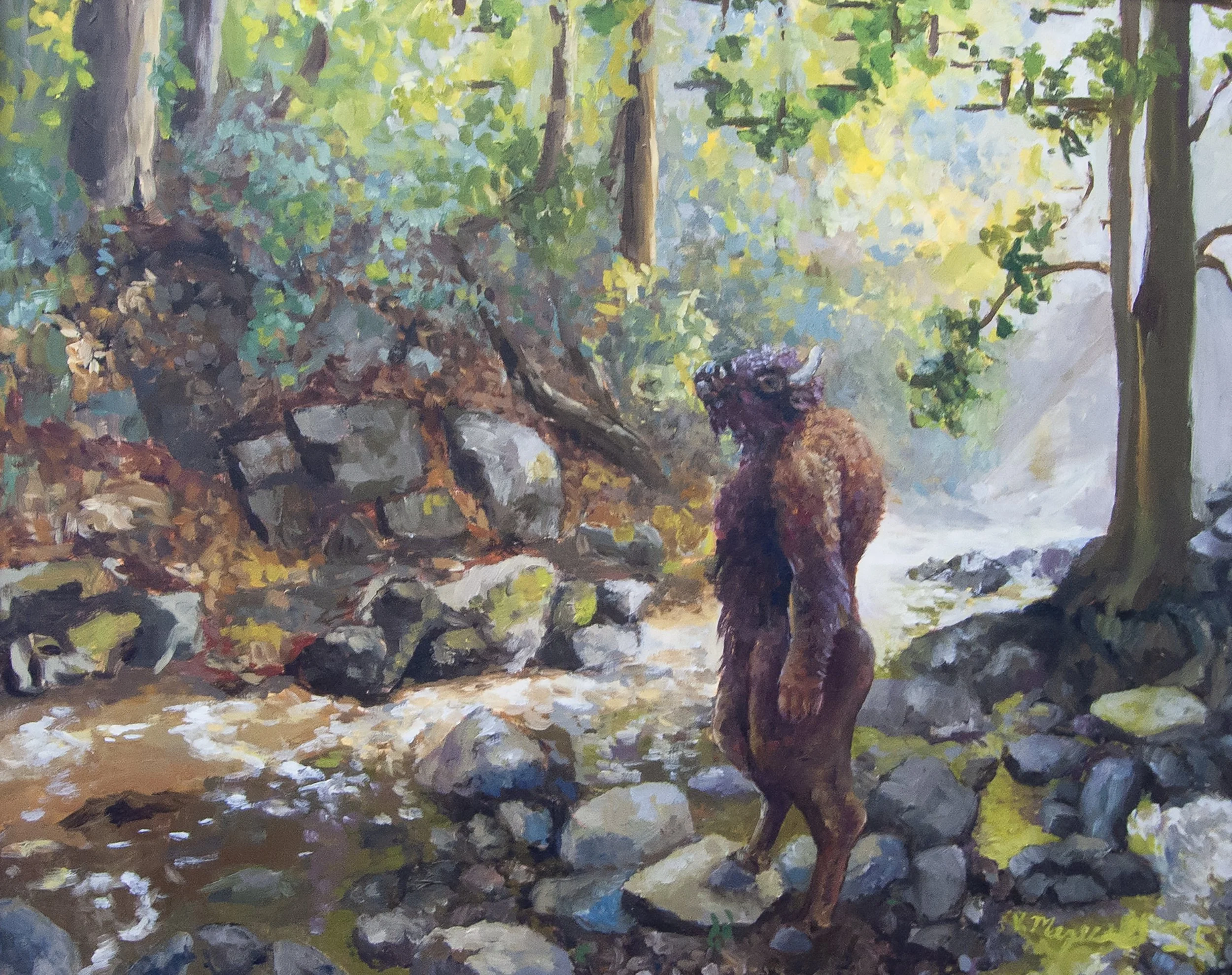 Out of the Labyrinth
Oil on masonite