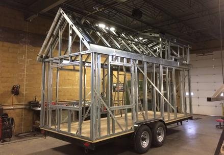 Metal Aluminum Tiny House Fabrication Welding