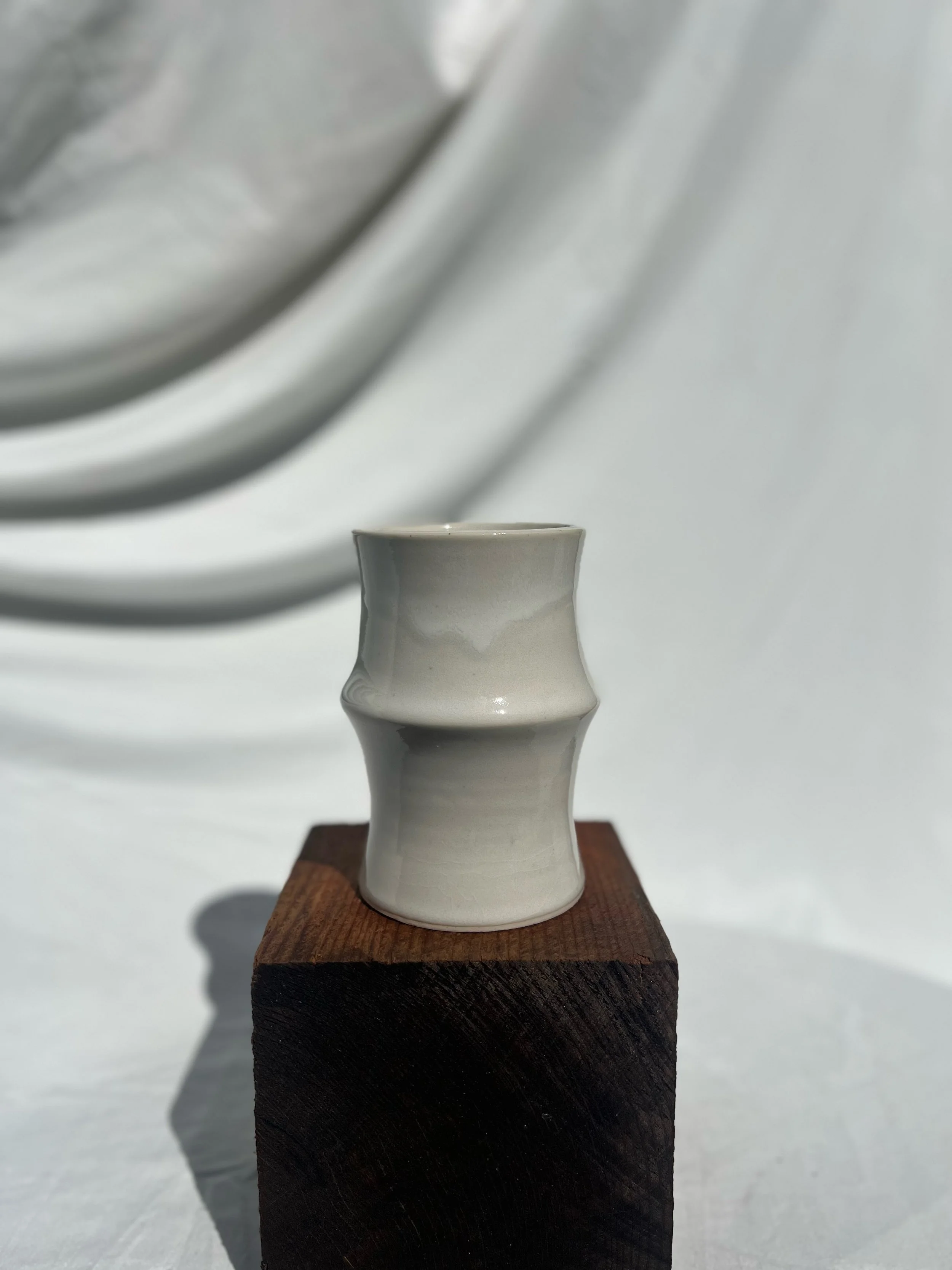 Alabaster Bamboo Vase