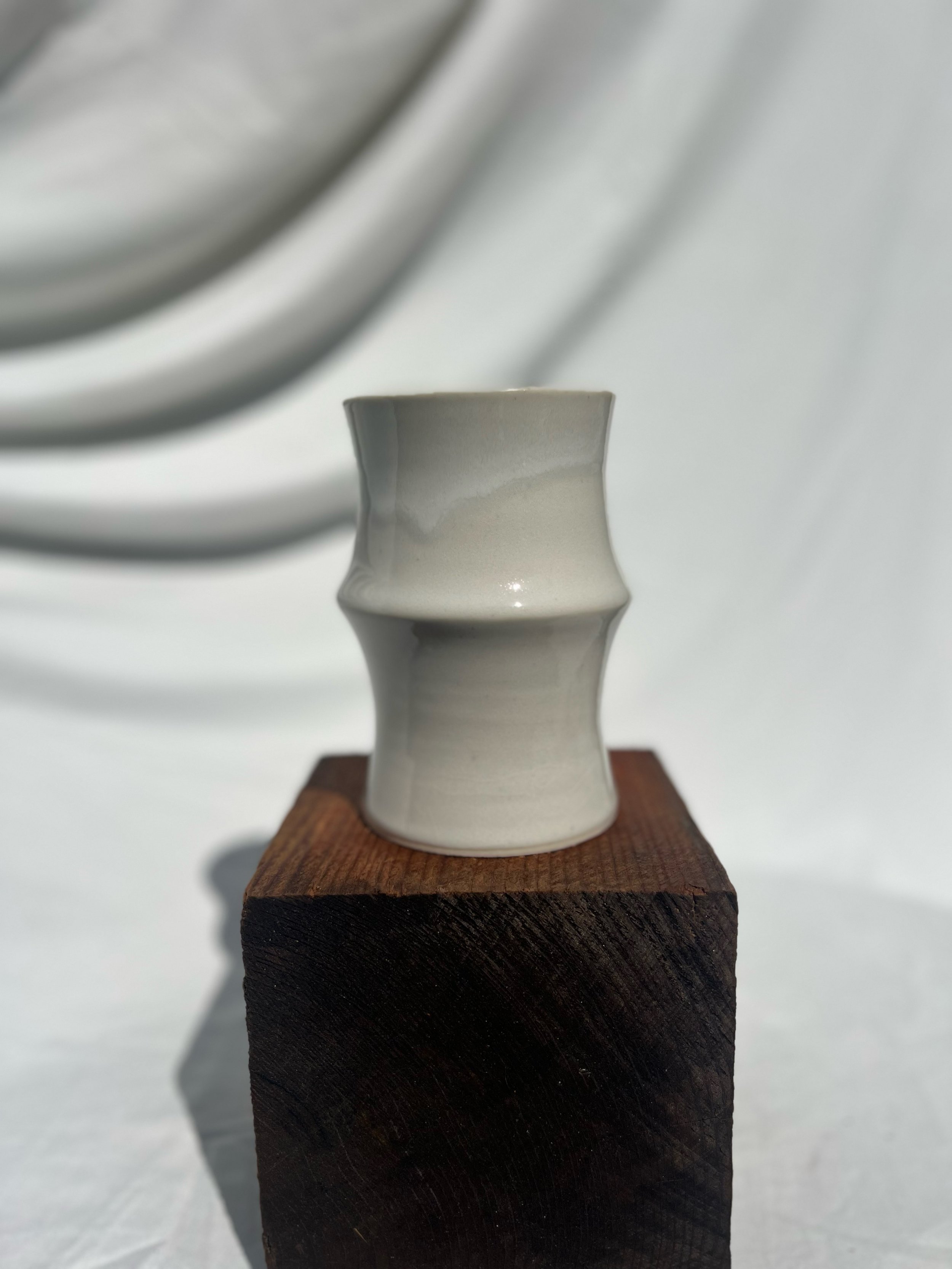Alabaster Bamboo Vase