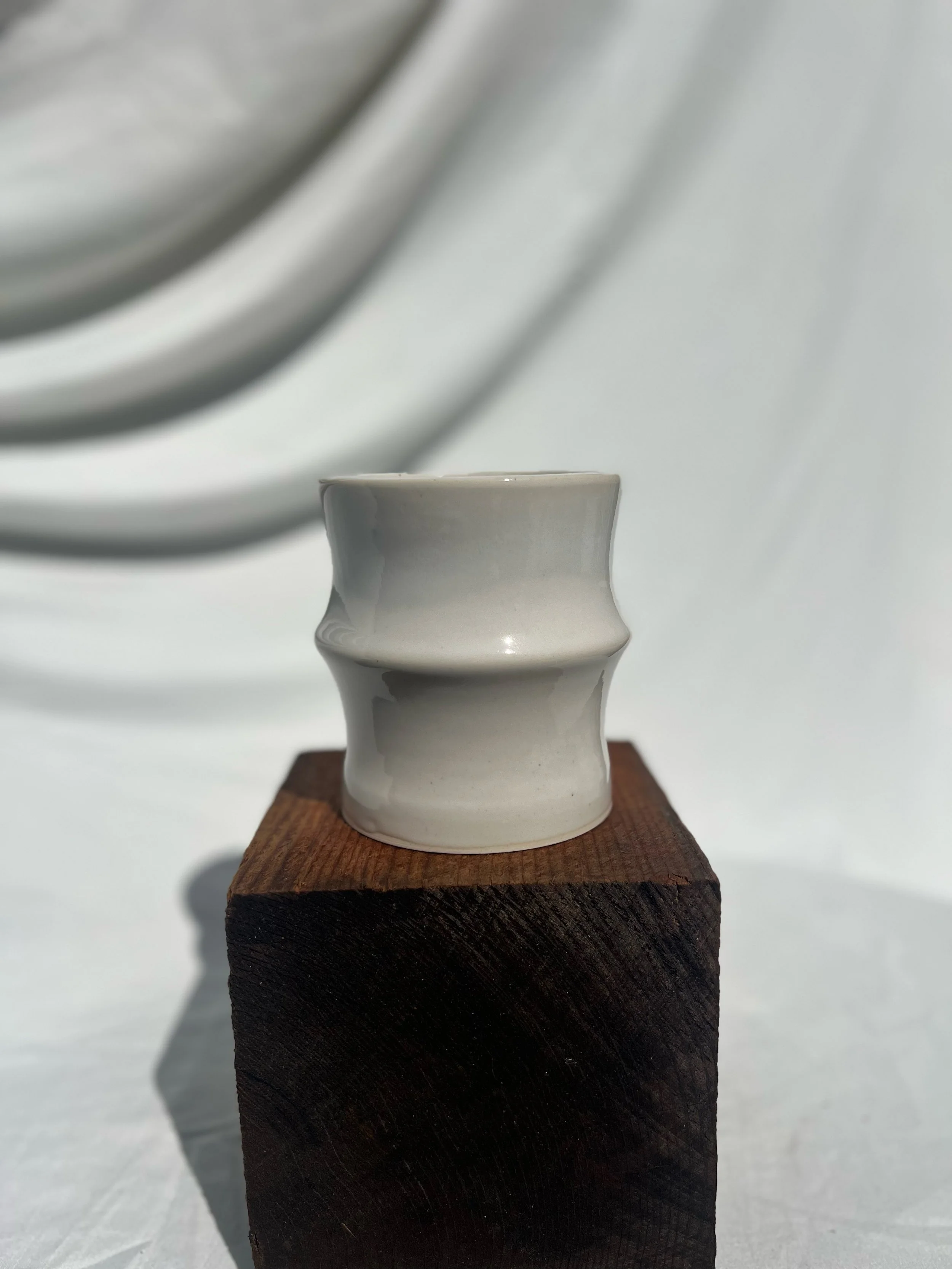 Alabaster Bamboo Vase