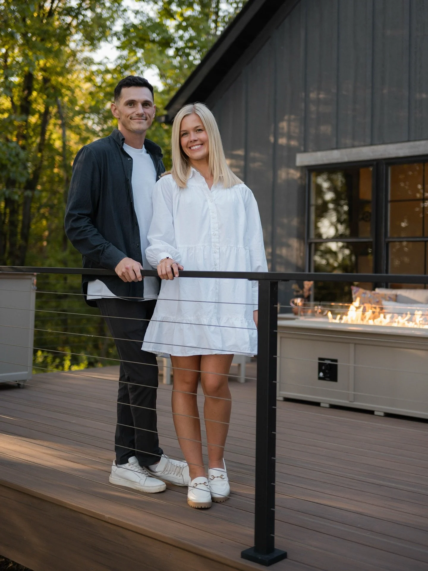 OUTDOOR LIVING ENTHUSIASTS // Meet Tyler &amp; Lauren 👋

This time of year always reminds us why we love what we do&hellip; crisp air, fall grill outs, and evenings spent outside enjoying the season 🍂

We&rsquo;re Tyler and Lauren, the husband &amp