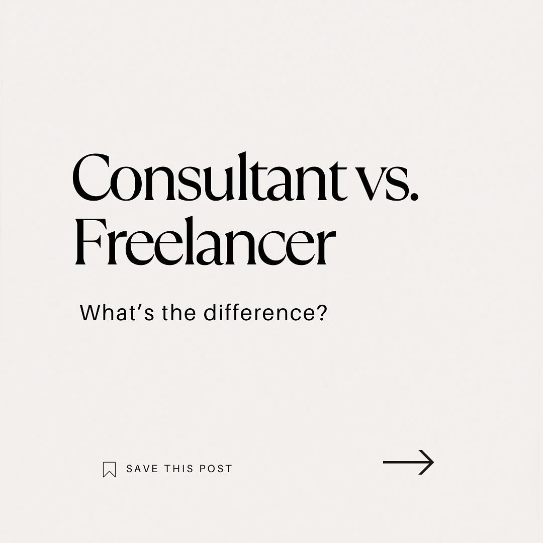 Consultant Vs Freelancer - which one are you?

A consultant is one who provides expert advice on what needs to be done in a business or an organization.

A freelancer carries out the work and provides done-for-you services and implements what the cli