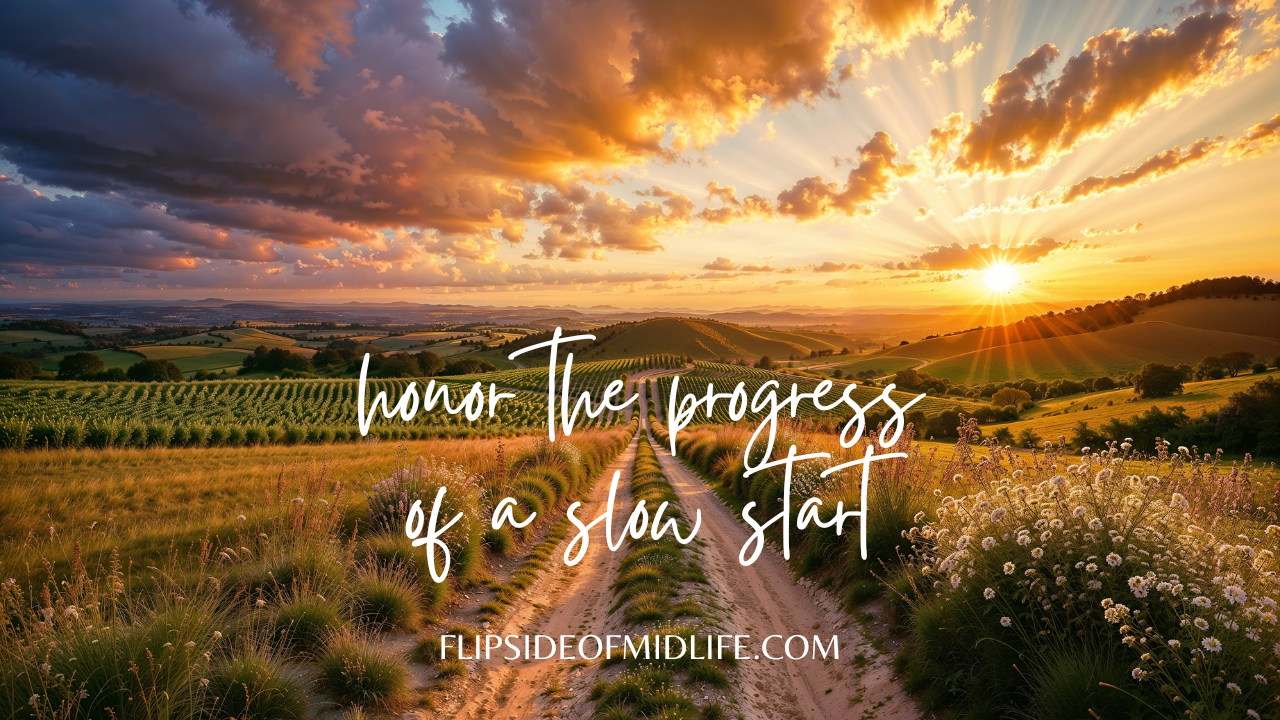 HONOR THE PROGRESS OF A SLOW START